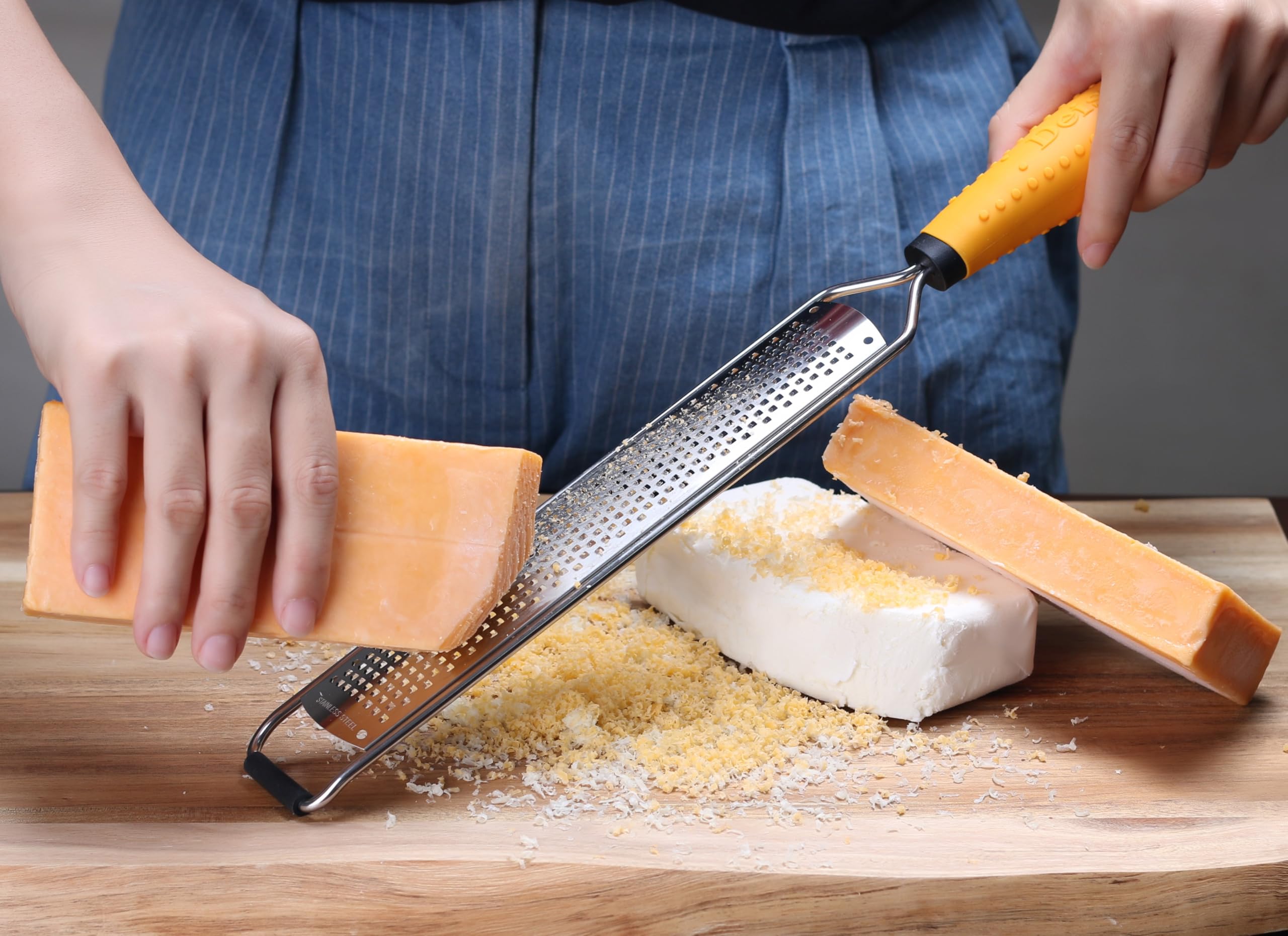Deiss PRO Lemon Zester & Heavy Duty Grater - Parmesan, Garlic, Nu by Deiss - Angle View 2
