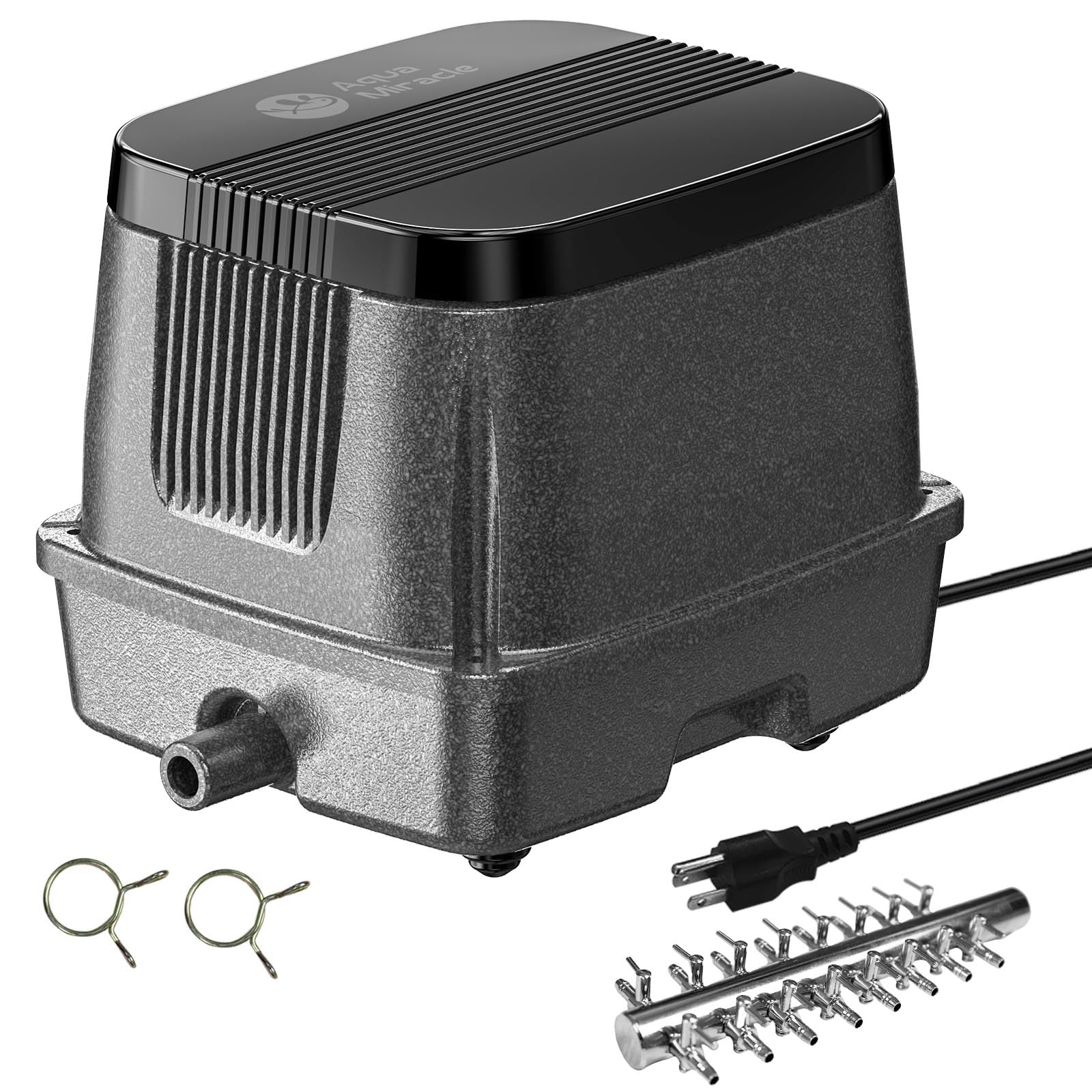AquaMiracle Linear Air Pump ZP-40/ZP-60/ZP-100 for Pond Aeration, - AquaMiracle Official Product View 1