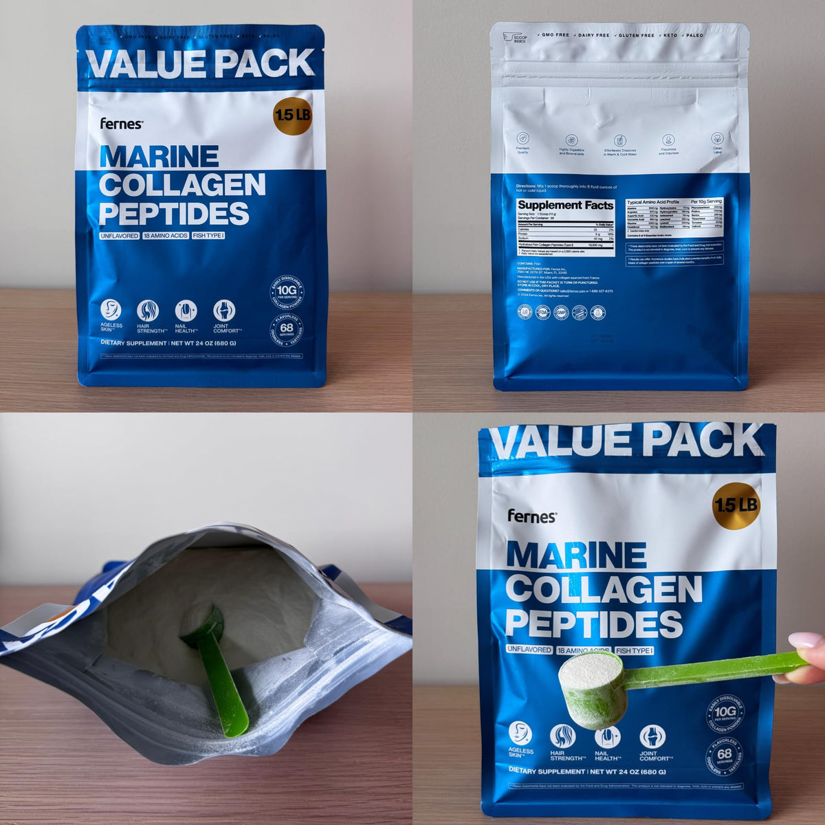 Marine Collagen Powder 1 5lb - Fernes Official Imagery - 3