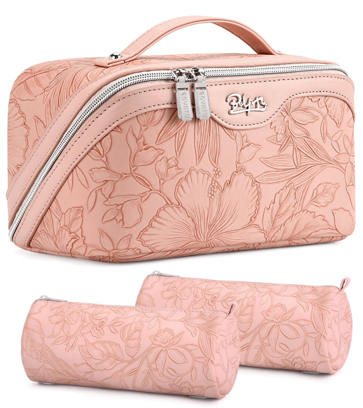 BOYATU Travel Makeup Bags Cosmetic Organizer Bag 3 Set Make - BOYATU Official Imagery - 1