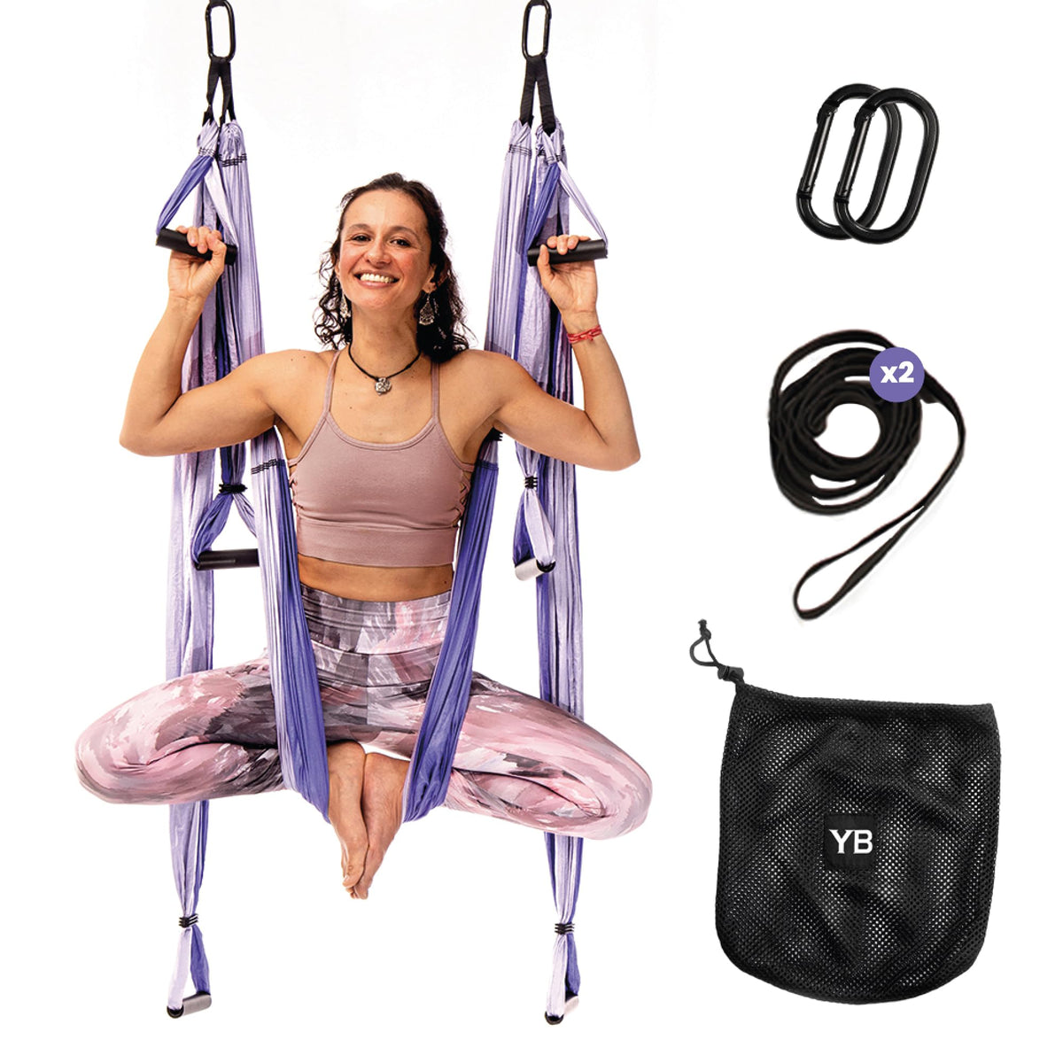 Swing Set for Back Pain Relief Inversion Therapy - Yoga Trapeze Official Imagery - 8