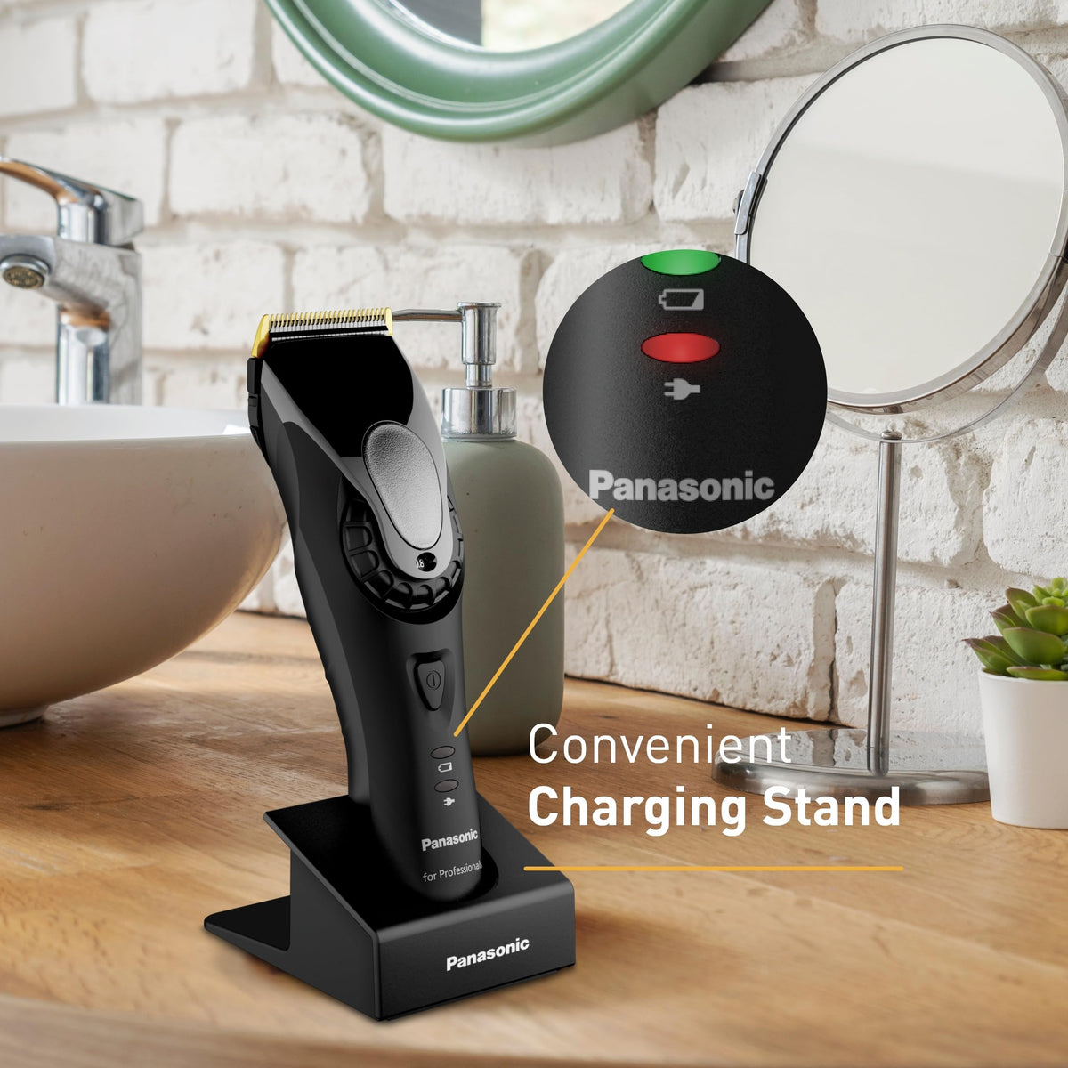 Panasonic Professional Hair Clipper ER GP80 K Unisex Adults - Premium Selection Official Imagery - 3