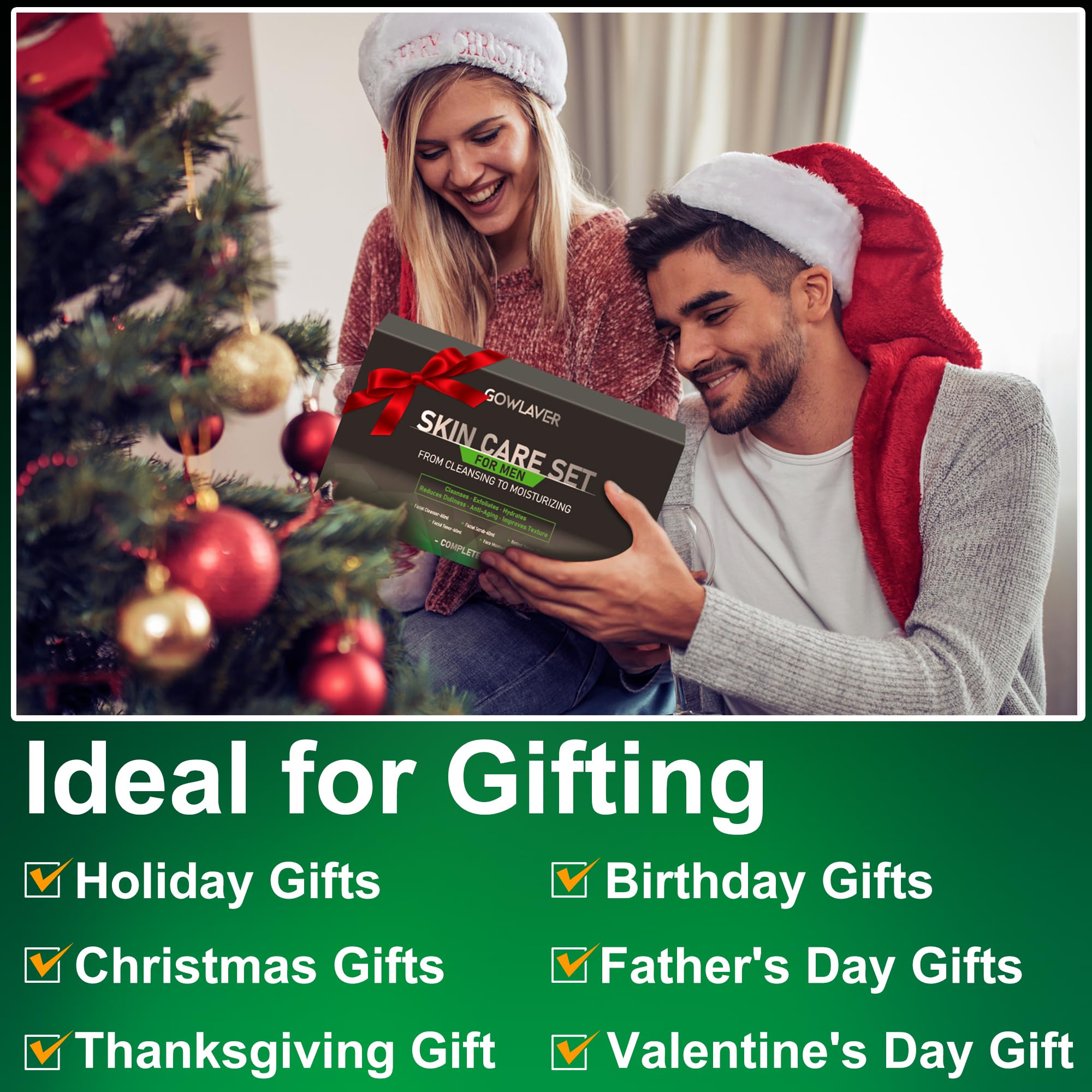 Gifts for Men,Skin Care for Men,Hydrating &amp; Moisturizing - GOWLAVER