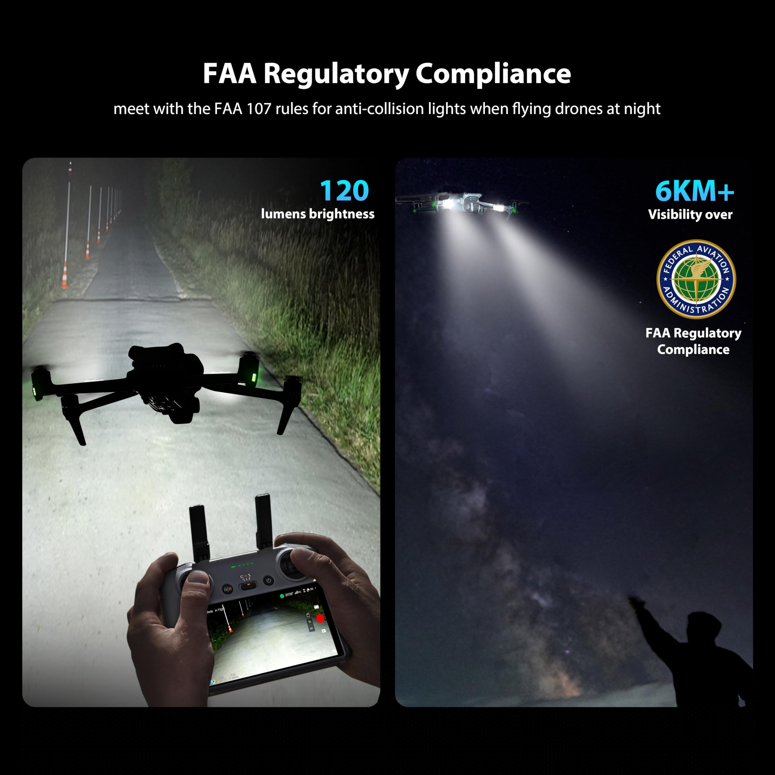 STARTRC Drone Strobe Light FAA Anti-Collision 2PC