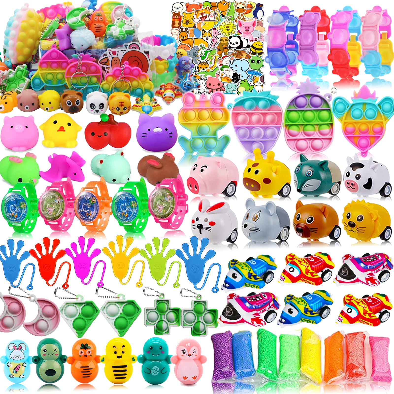 Taulaap 126 Pcs Pop Party Favors for Kids, Treasure Box Toys for - Product Imagery