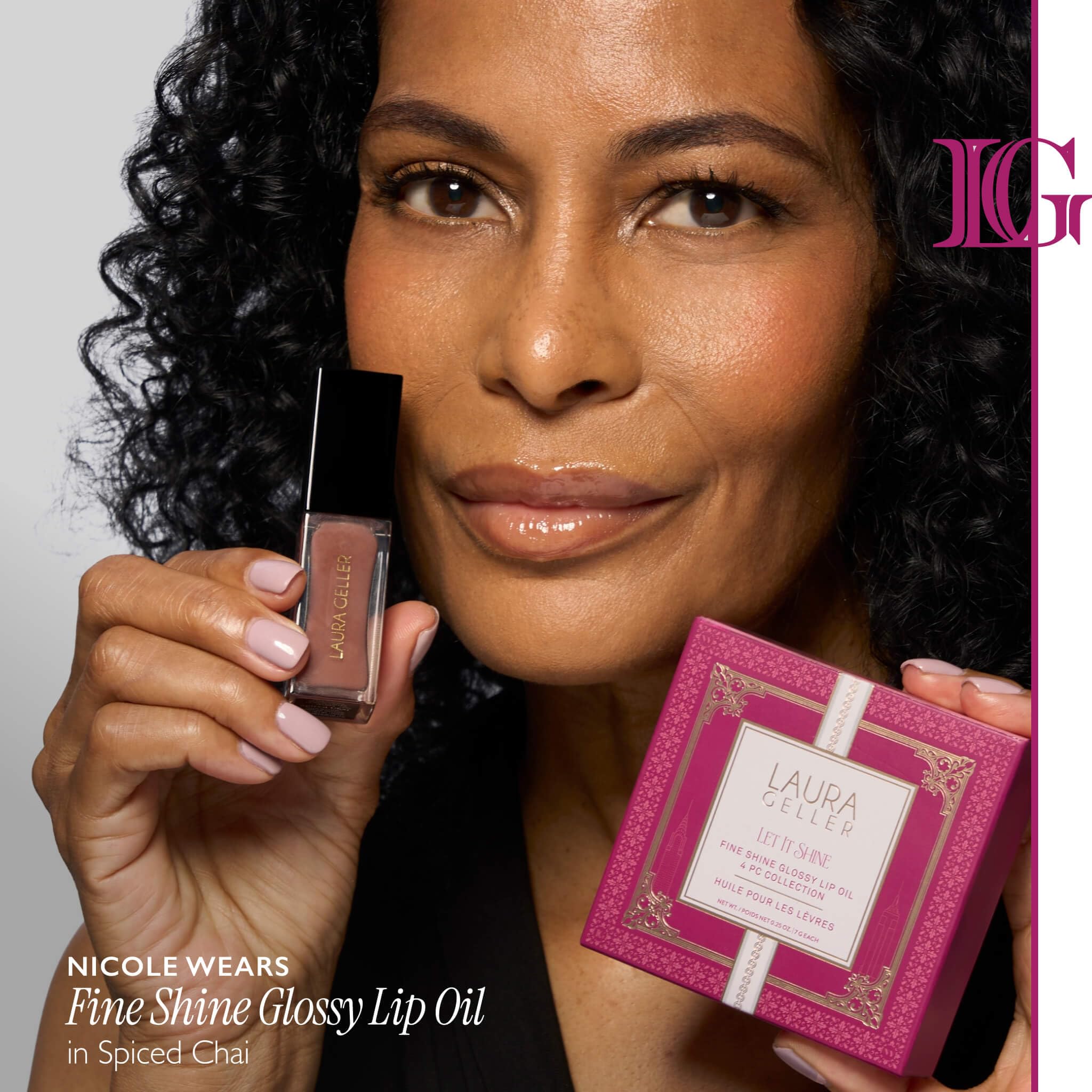 LAURA GELLER Fine Shine Glossy Lip Oil Hydrating - LAURA GELLER NEW YORK Official Imagery - 5
