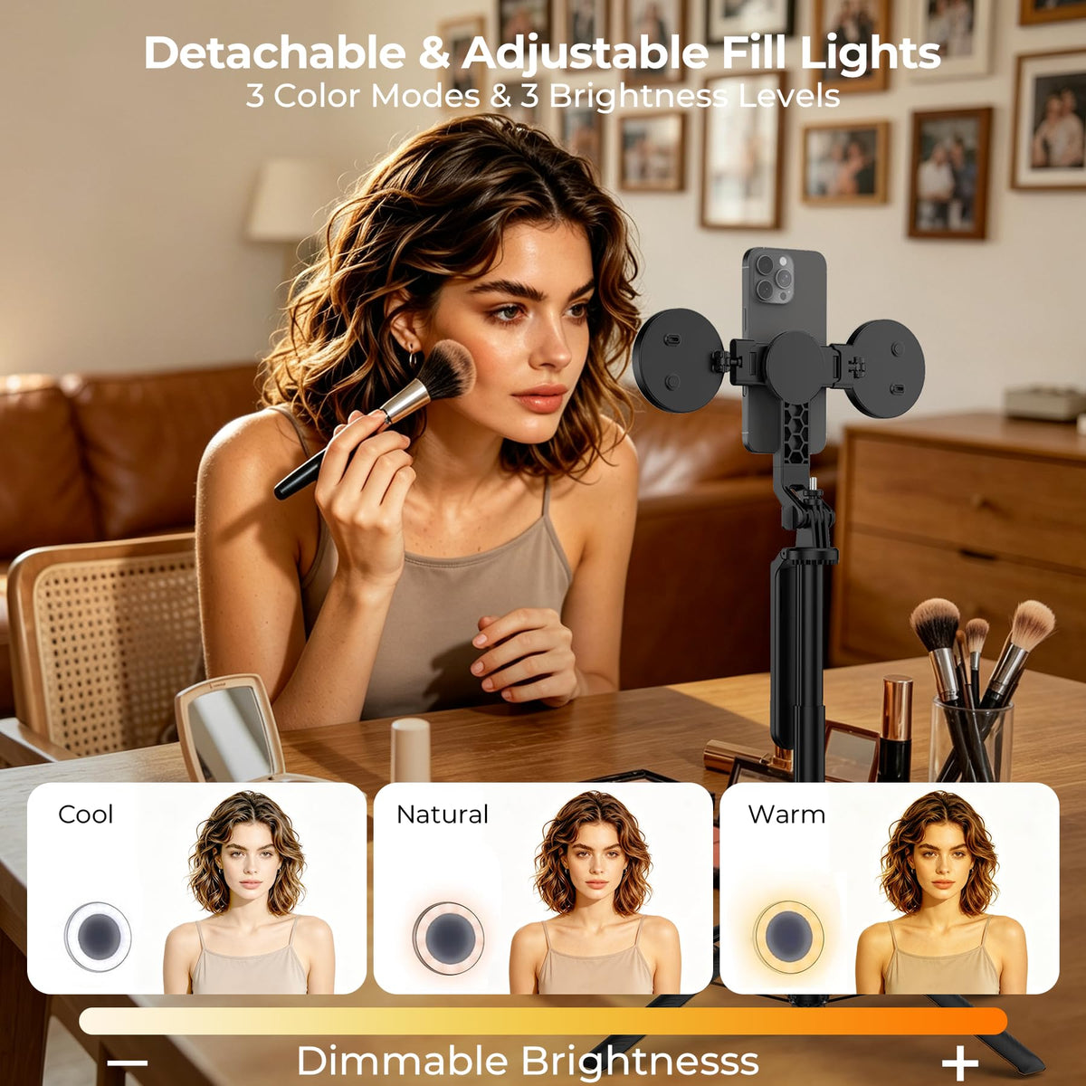 Content Creator Essentials Vlogging Kit Magnetic Tripod 2 - Btahsd Official Imagery - 5