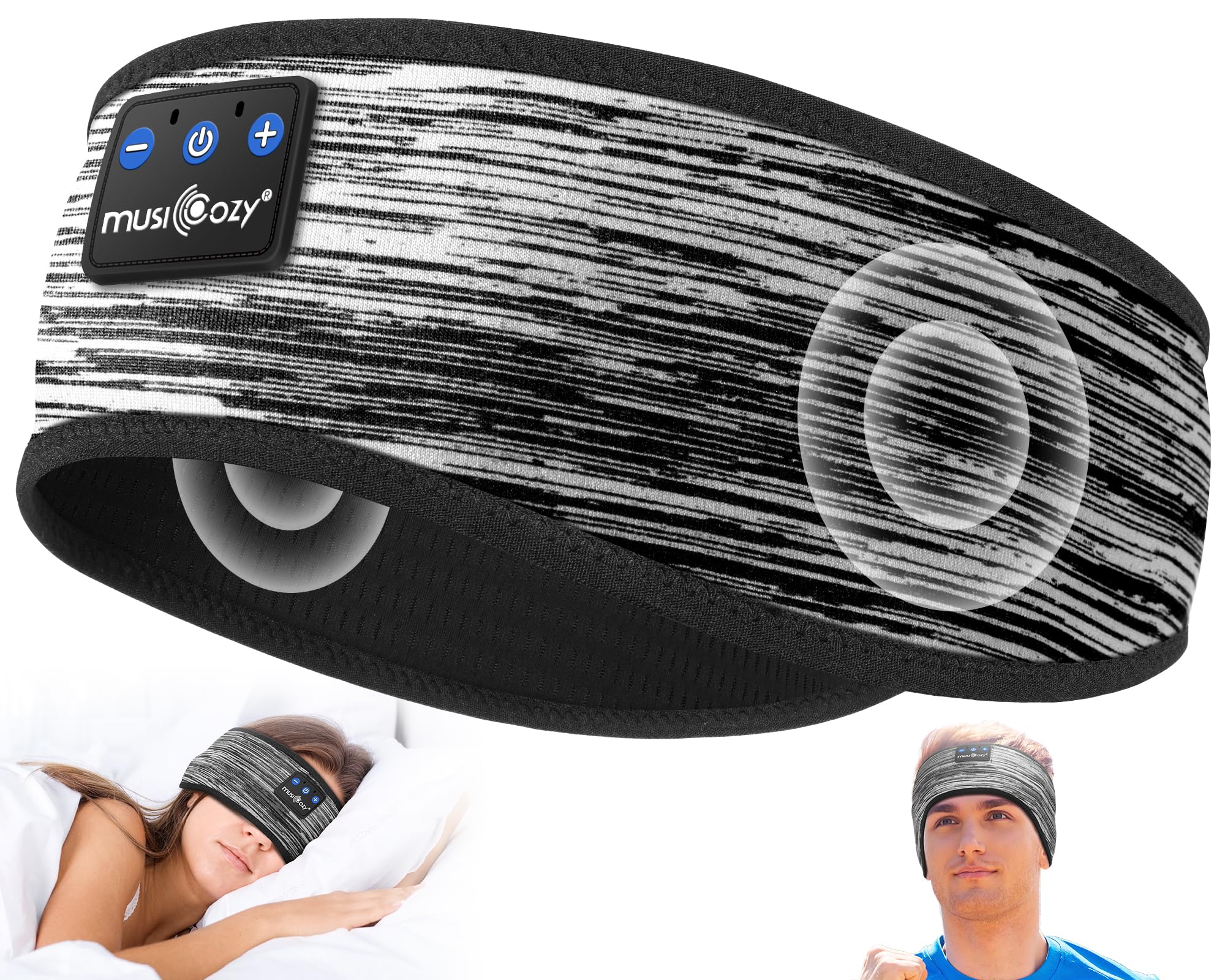 MUSICOZY Bluetooth 5.4 Sleep Headphones Headband Sports Wireless by MUSICOZY - Angle View 10