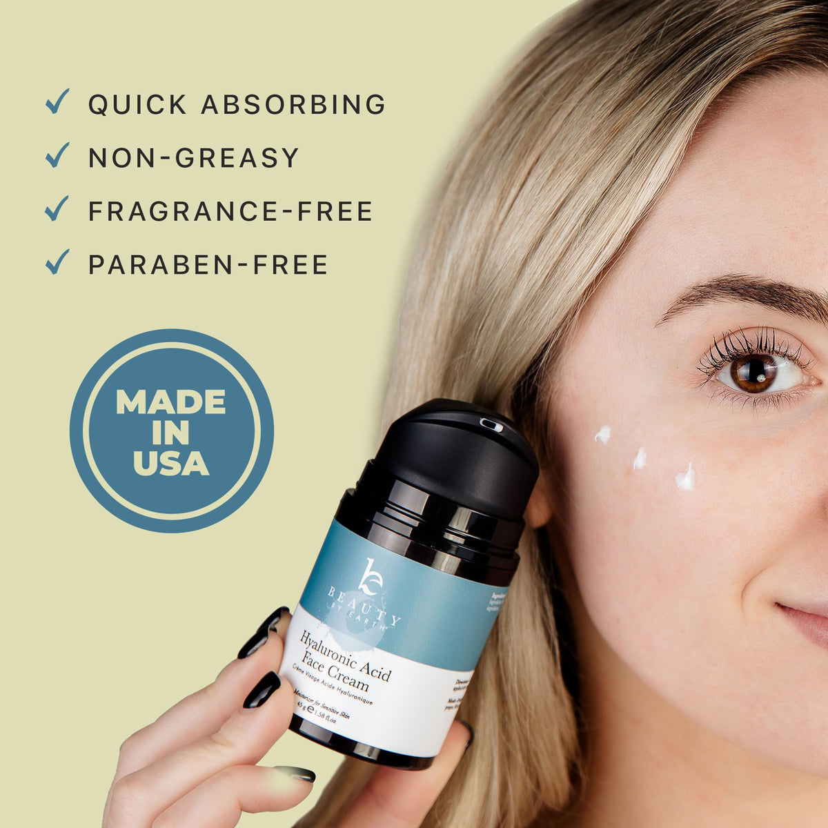 Hyaluronic Acid Moisturizer for Face - Beauty by Earth Official Imagery - 5