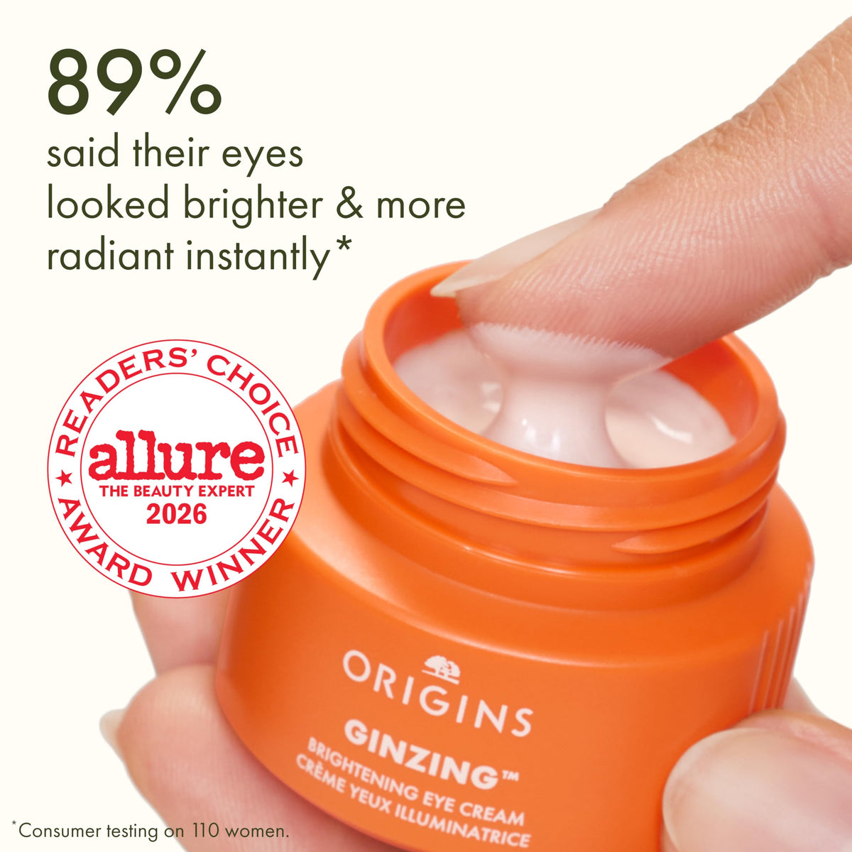 Origins GinZing Brightening Eye Cream with Vitamin C - Premium Selection Official Imagery - 3