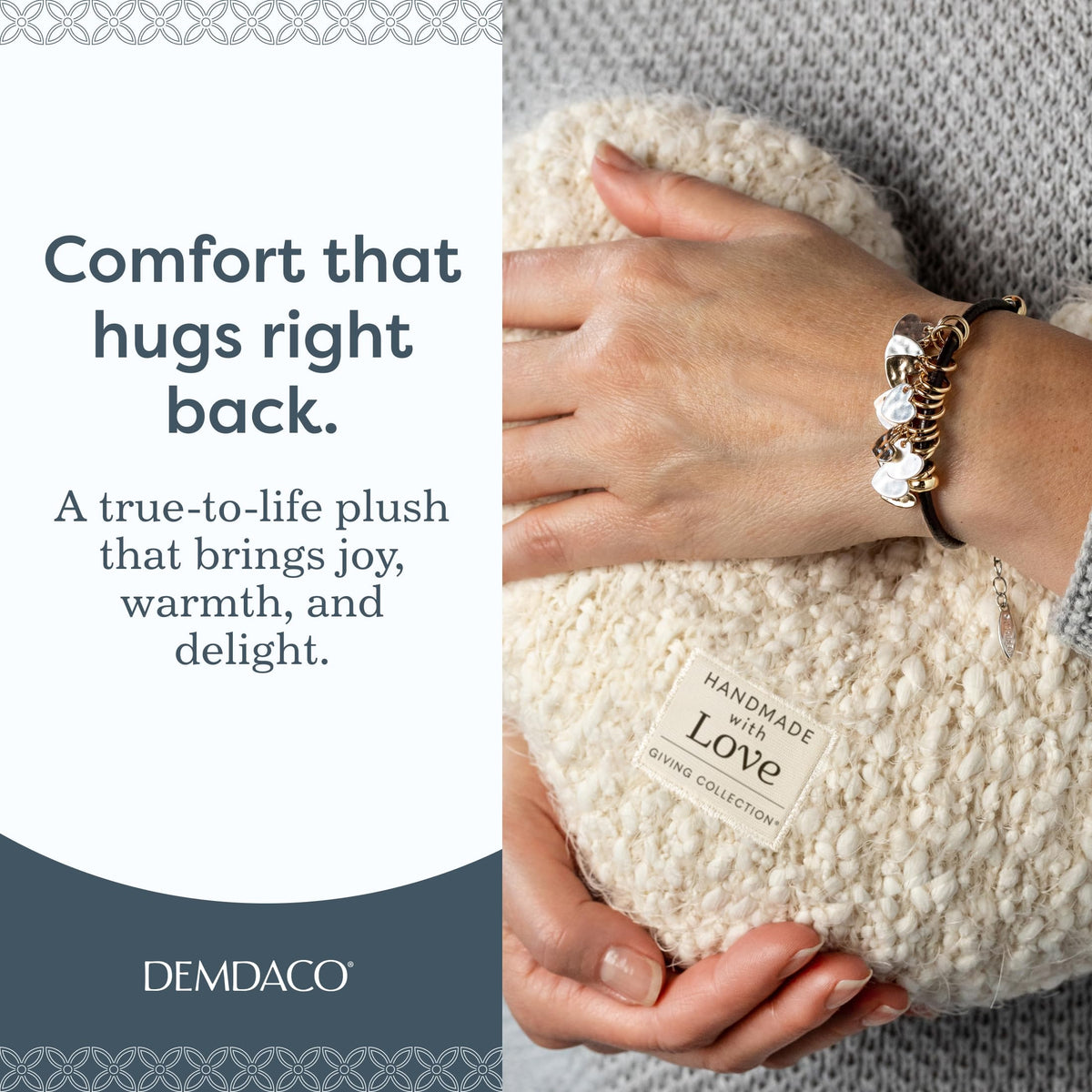 DEMDACO Giving Collection Cream Weighted Giving Heart 1 85 - DEMDACO Official Imagery - 4