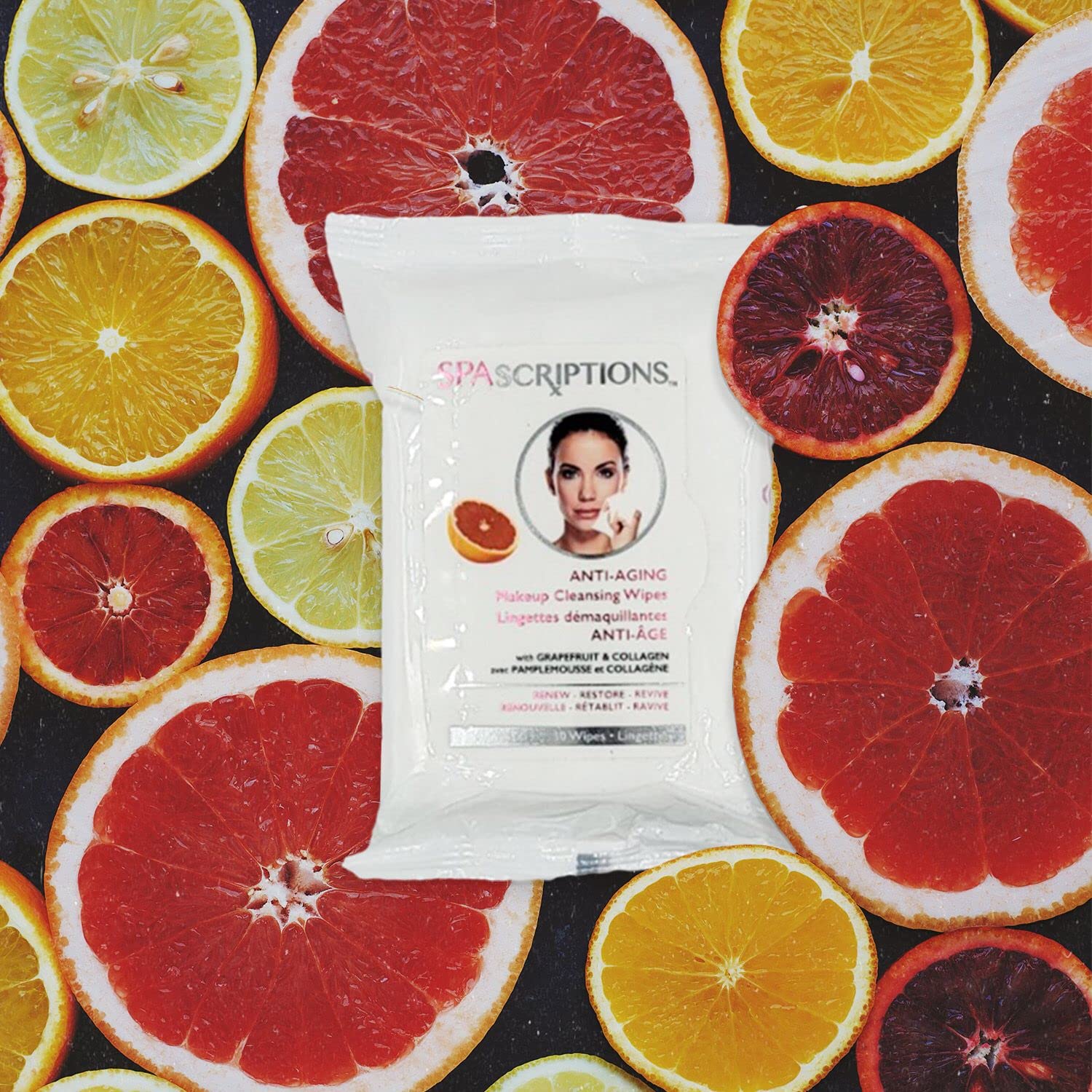 SpaScriptions Makeup Cleansing Wipes 30 CT, Variety 4 pack,02786 - Global Beauty Care