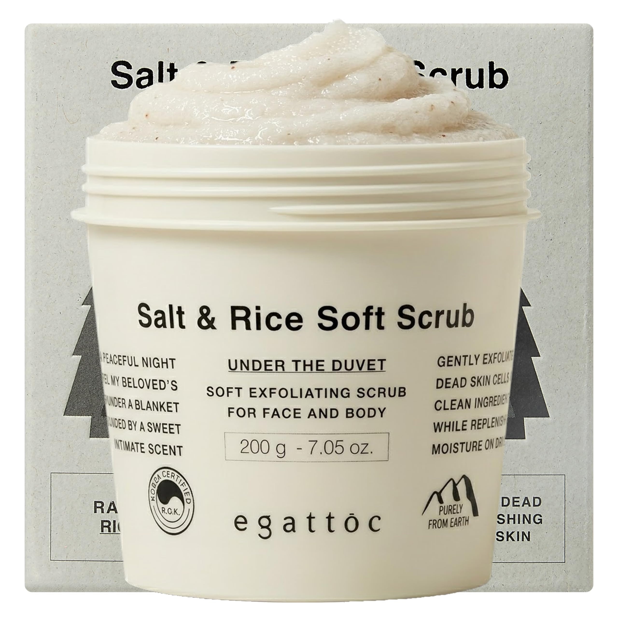 EGATTOC Foaming Body Scrub, Salt & Rice Bran Sugar Scrub, 2 - 1 & 7 - EGATTOC Official Product View 2