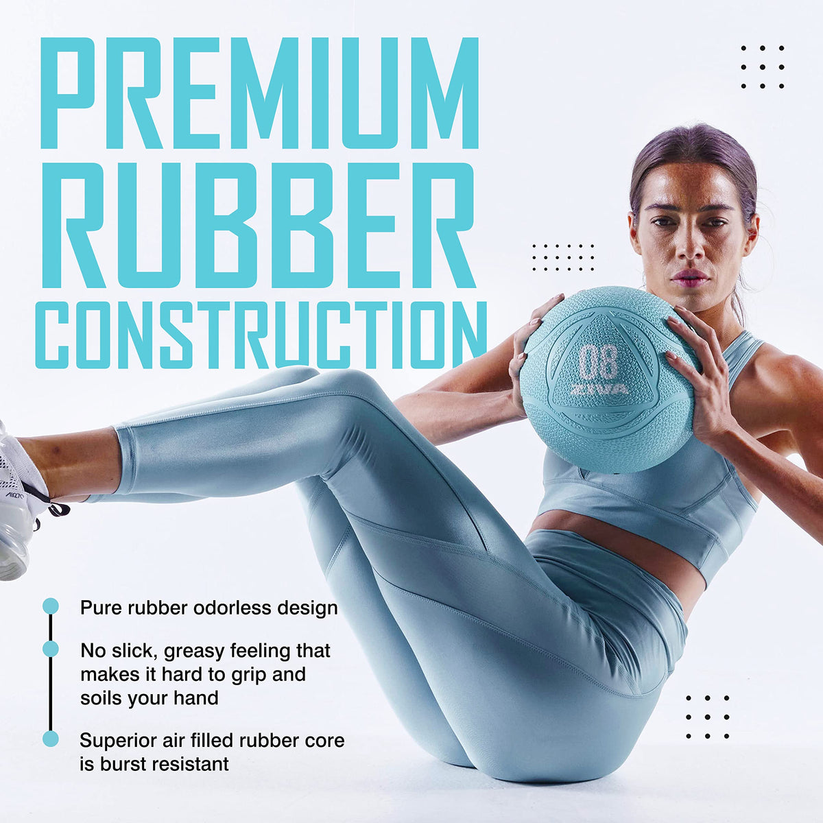 ZIVA Premium Functional Training Kit 6 lb Medicine Ball 15 - ZIVA Official Imagery - 6