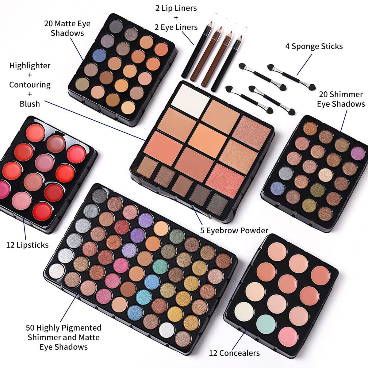 Makeup Gift Set For Women Girls All in One Full Makeup Kit - CHARMCODE Official Imagery - 4