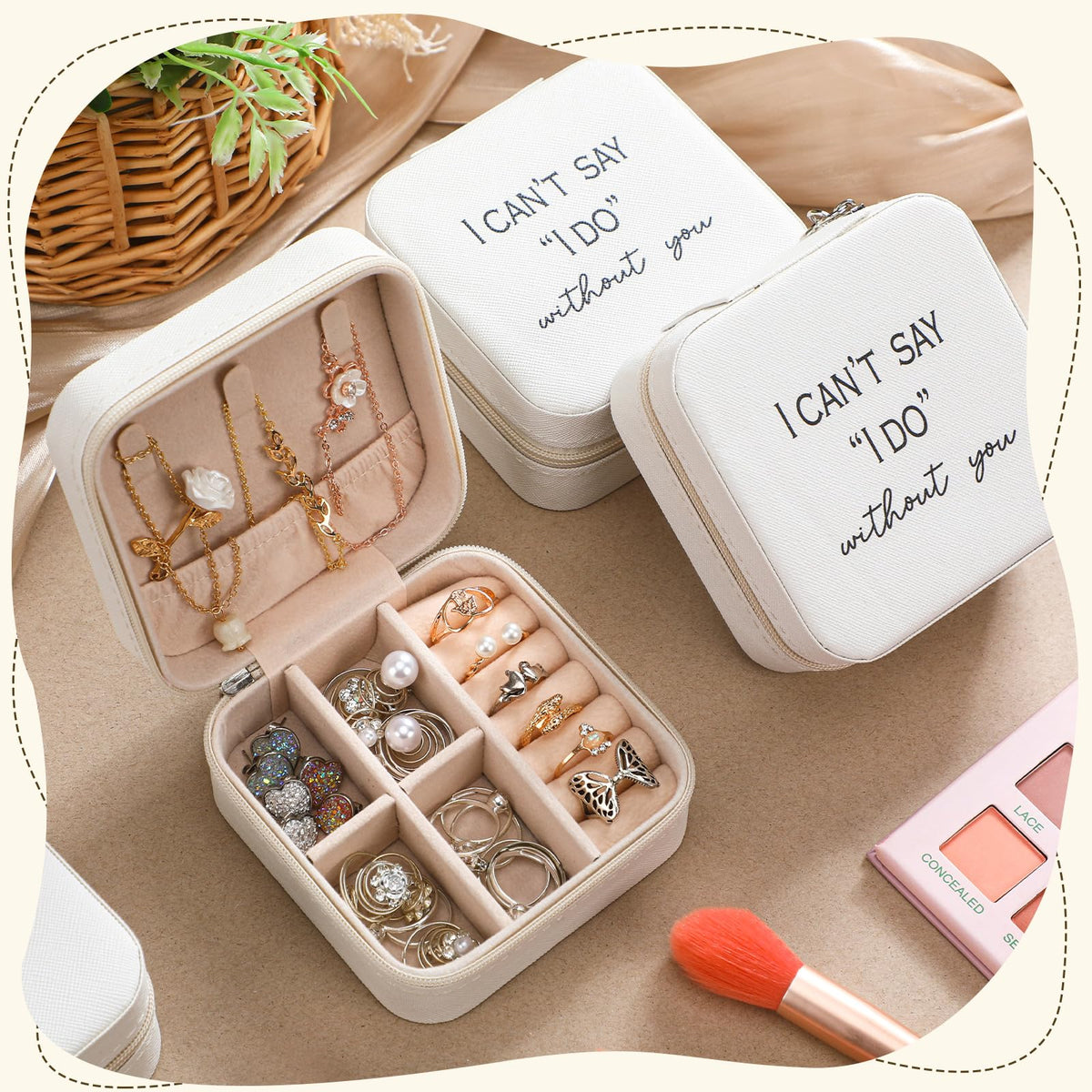 Colingmill 8 Pcs Bridesmaid Proposal Jewelry Box Gifts I Can - Colingmill Official Imagery - 4