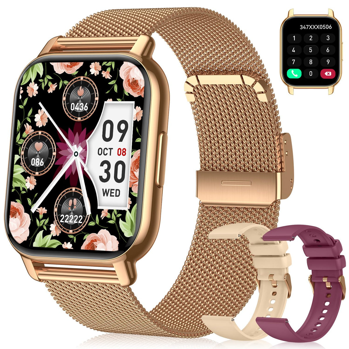 Smart Watch for Women 1 85 HD Fitness Tracker with Bluetooth - NZJLS Official Imagery - 1