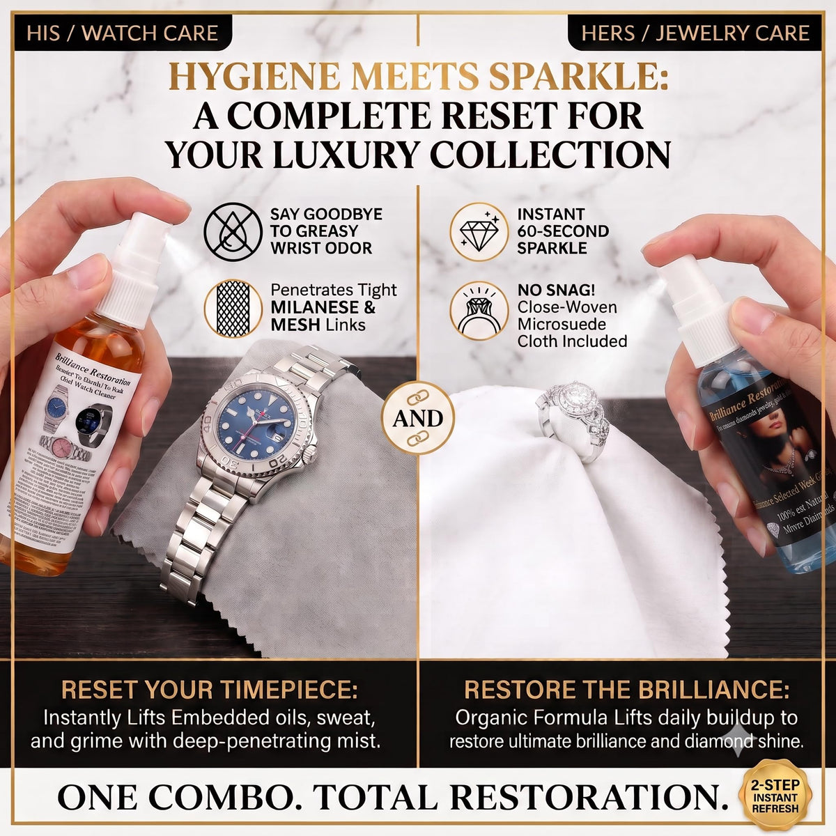 Brilliance Restoration Watch cleaner and jewelry cleaner - iYGIENE Official Imagery - 3