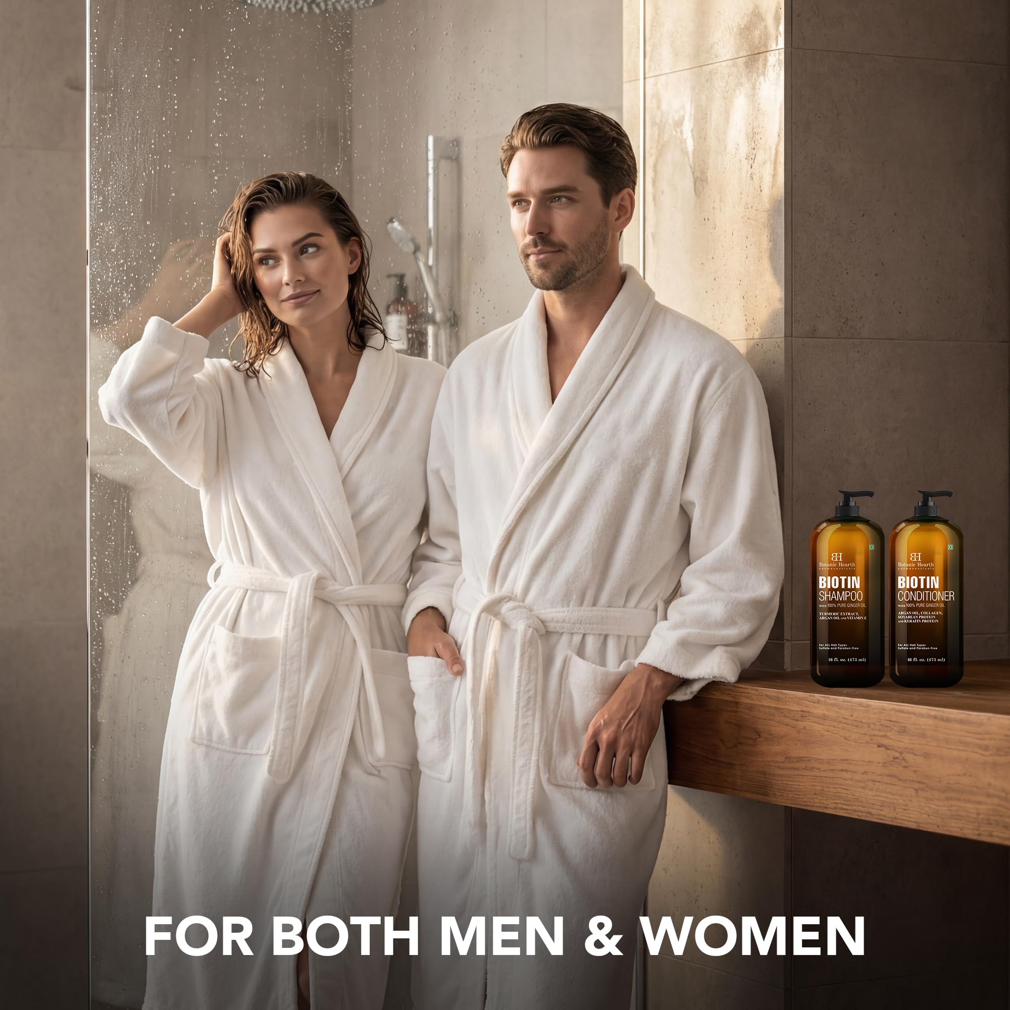 Botanic Hearth Biotin Shampoo and Conditioner Set - with Ginger Oil & Keratin - Botanic Hearth Official Product View 6