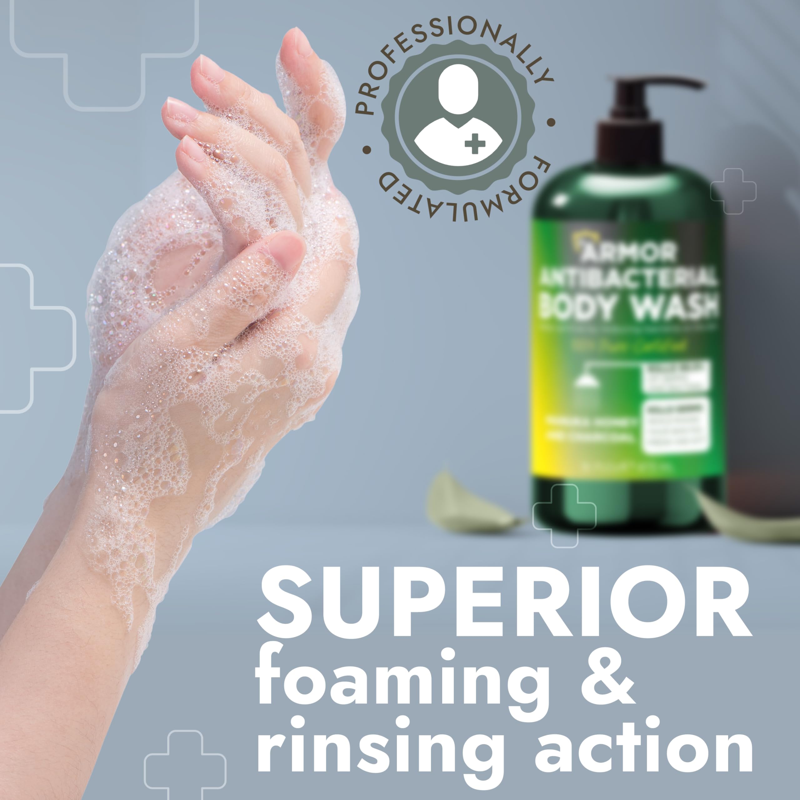 Antibacterial Body Wash | Back Acne & Odor Relief 16 oz