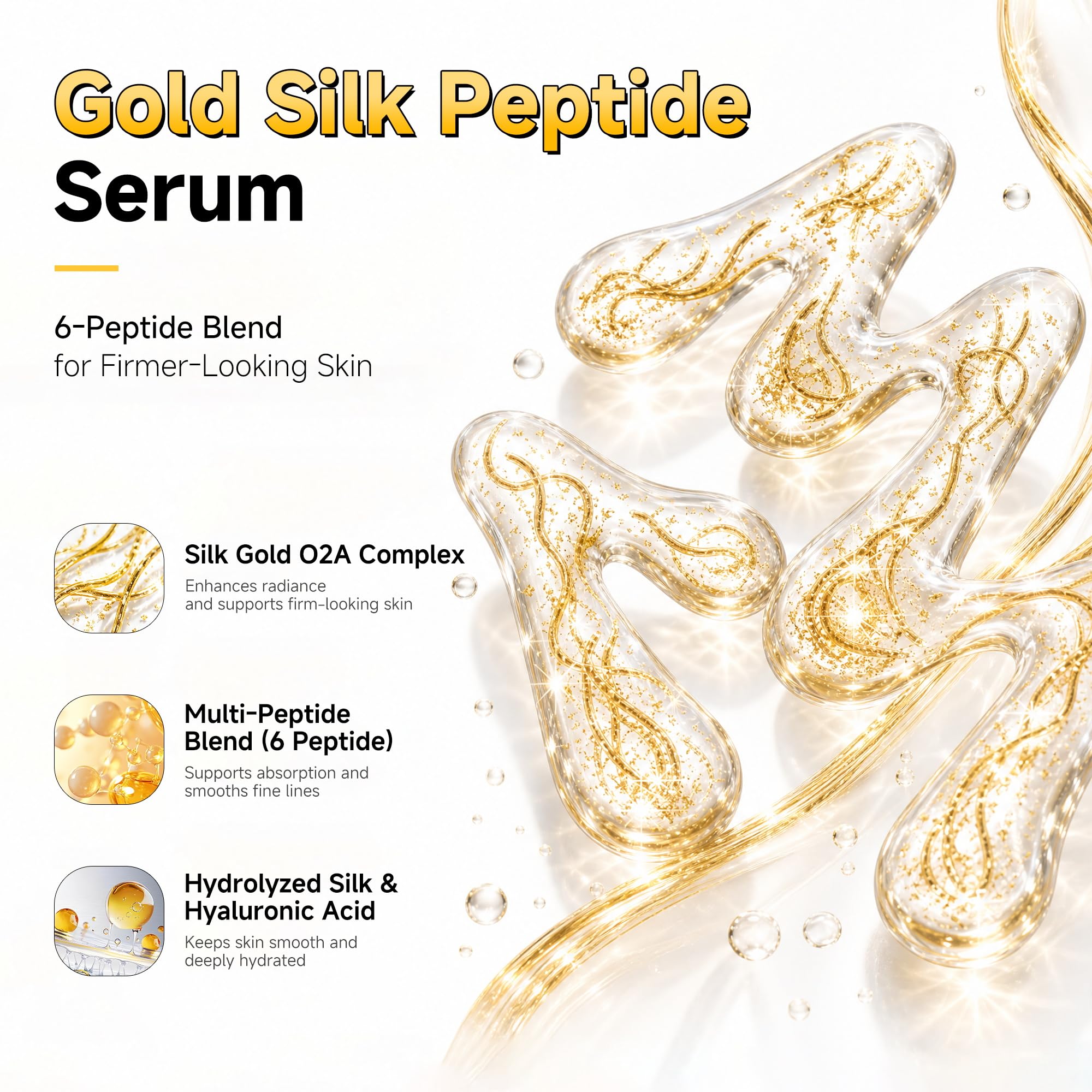 Deep Collagen Silk Peptide Ampoule for Face Korean Anti - Eustofeyce Official Imagery - 4