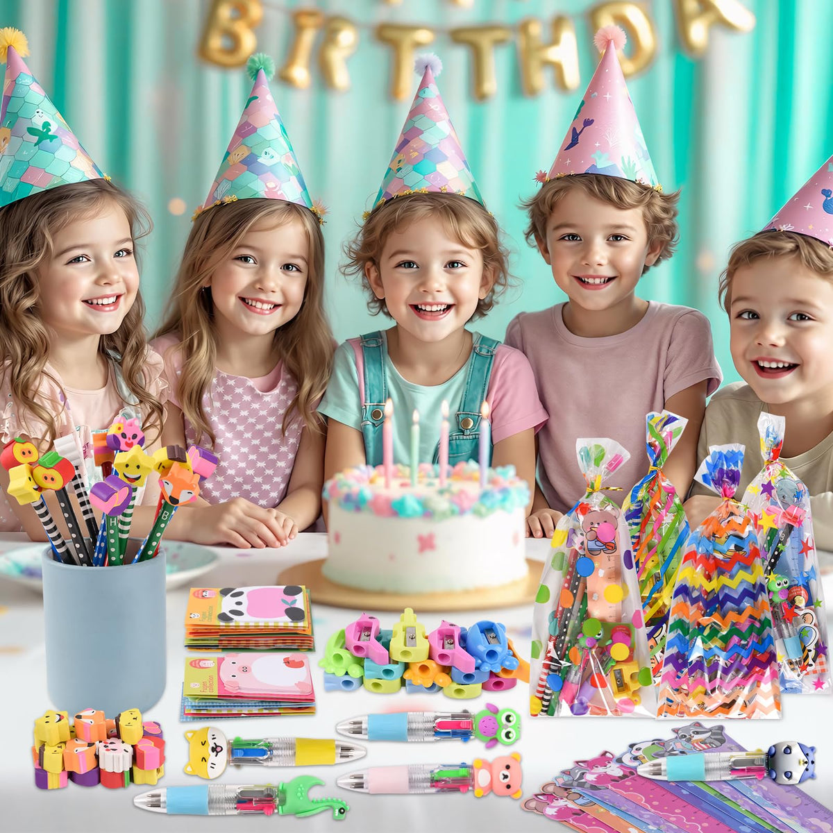 Ulema 24 Pack Cute Cartoon Animal Stationery Set Birthday - Ulema Official Imagery - 7