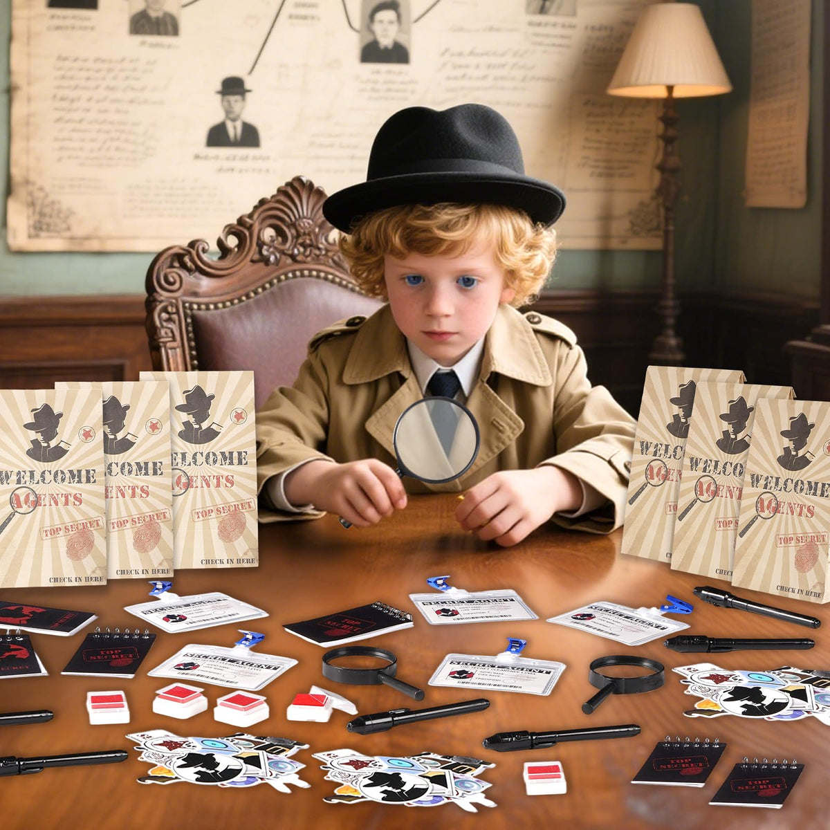 134Pcs Detective Party Favors Spy Kit Birthday Decorations - Vanblue Official Imagery - 3