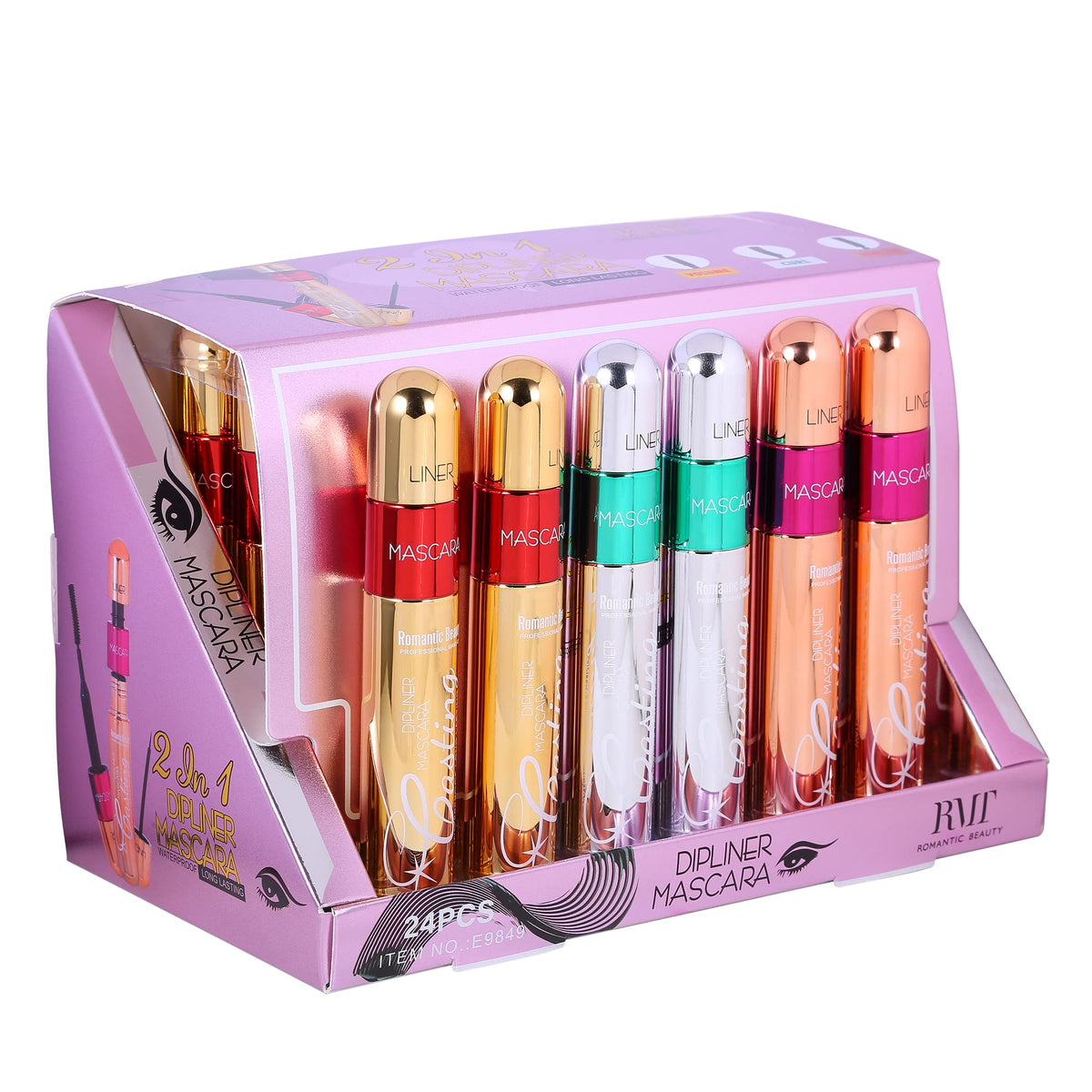 2 in 1 Lasting Dip Liner and Mascara by Romantic Beauty - Premium Selection Official Imagery - 4