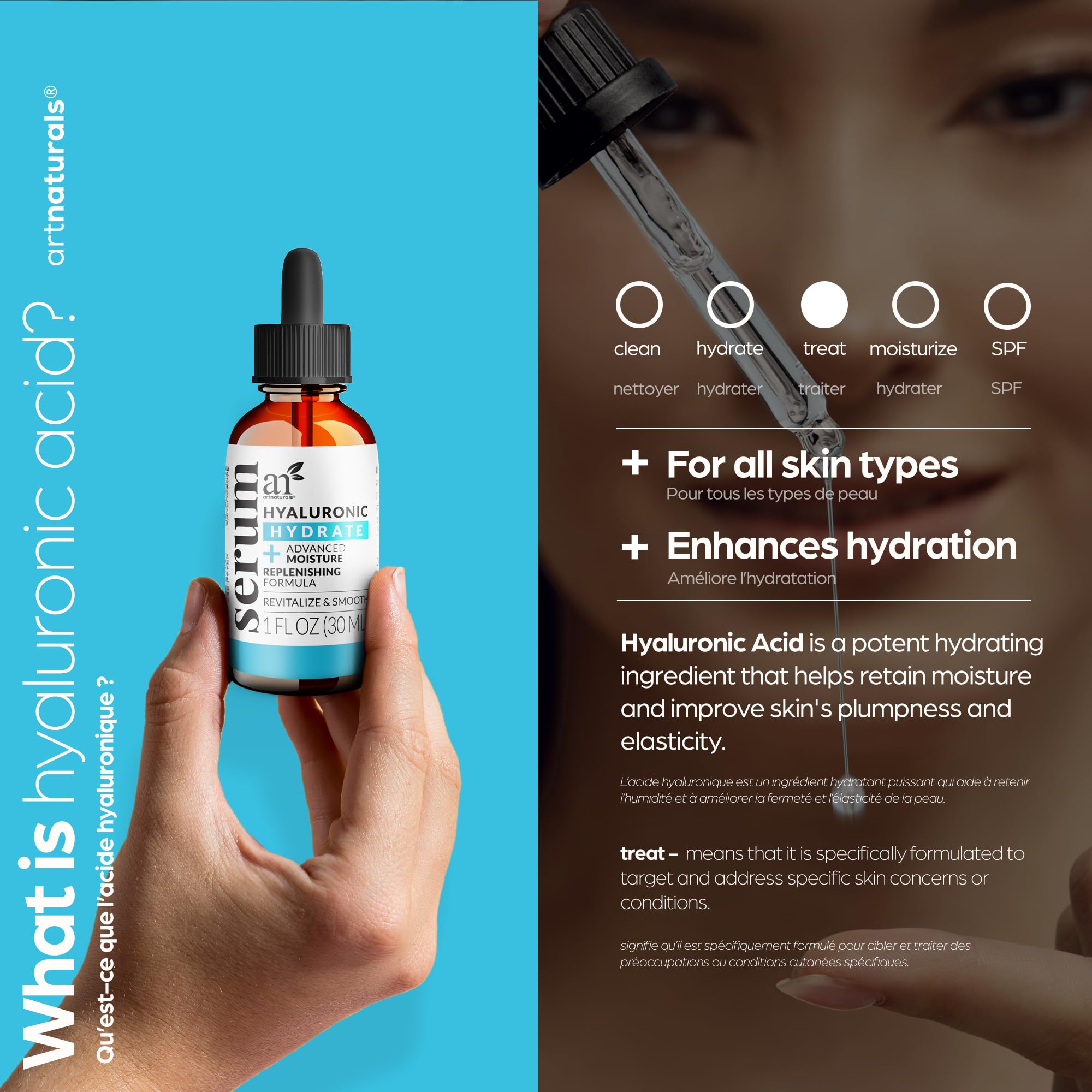 ArtNaturals Hyaluronic Acid Serum, 1 fl oz - Artnaturals Official Product View 10