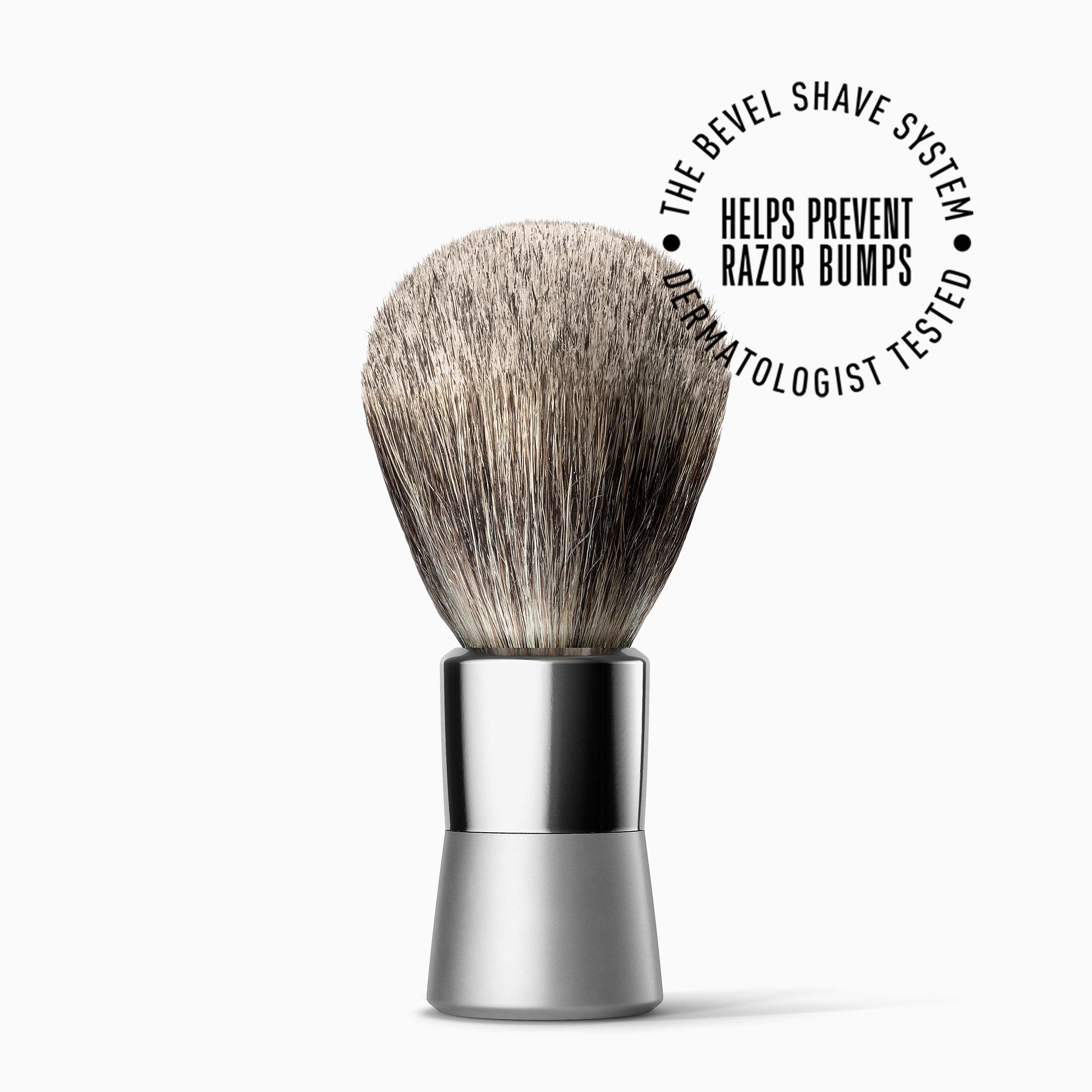 Bevel Luxury Shaving Brush, Vegan Hair Brush for Use With Safety Razor