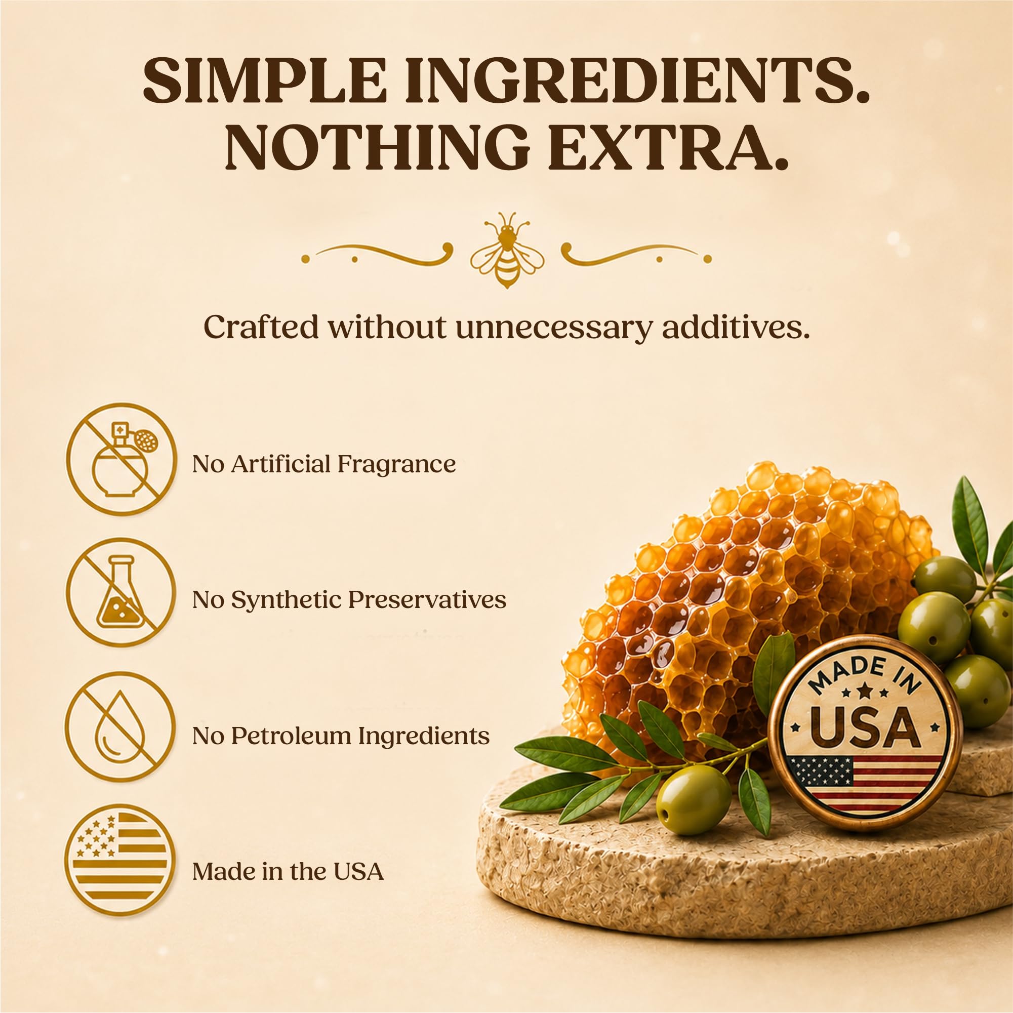 Medicine Mama's Apothecary Sweet Bee Magic Organic Honey Bee Balm for Face, Skin & Body - All in One Honey Balm - Beeswax Body Moisturizer - All Natural Aid - 1 jar (4oz)