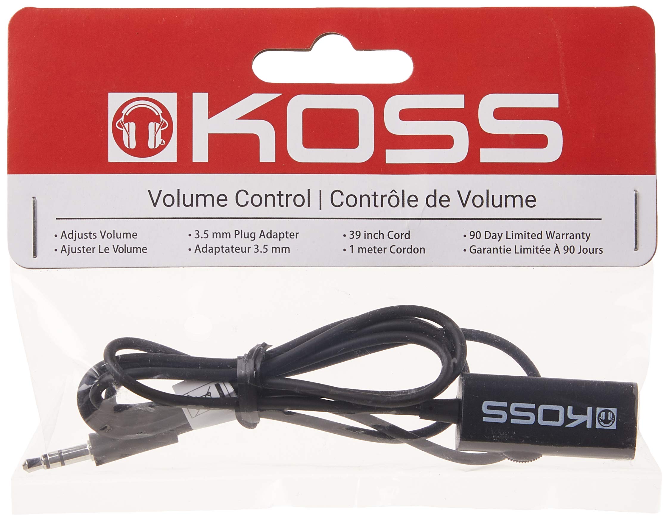 Koss 155954 VC20 Volume Control, Standard Packaging, 39-Inch Cord by Koss - Angle View 2