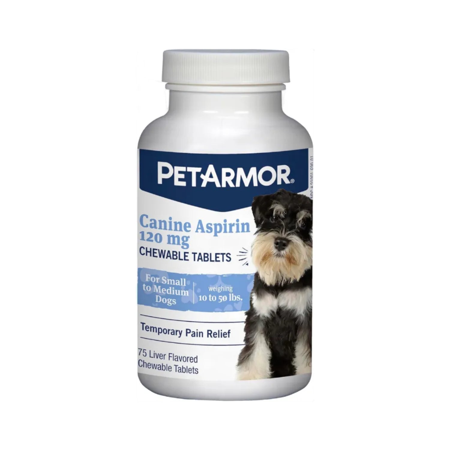 PetArmor Aspirin for small dogs, fast-acting anti-inflammatory medication and pain relief tablets for canine health.
