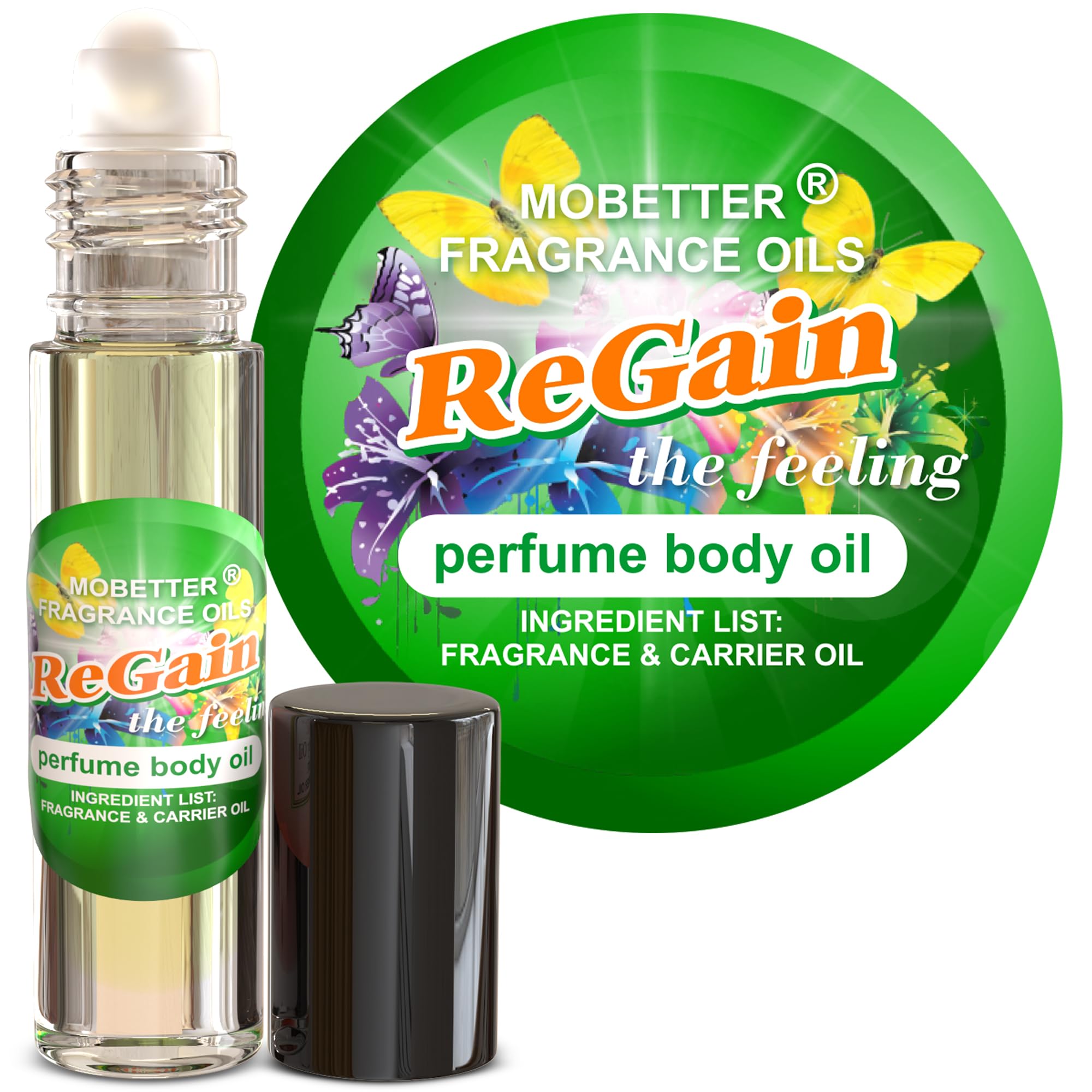 MOBETTER FRAGRANCE OILS ReGain The Feeling Perfume Body Oil - Product Imagery