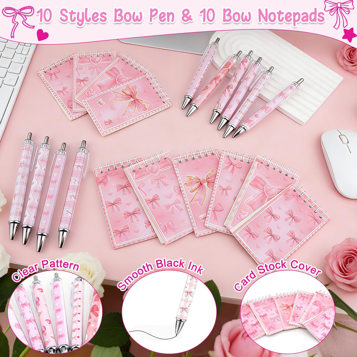 Pink Bow Party Favors for Girls 110pcs Coquette Bow Goodie - Perpetily Official Imagery - 6