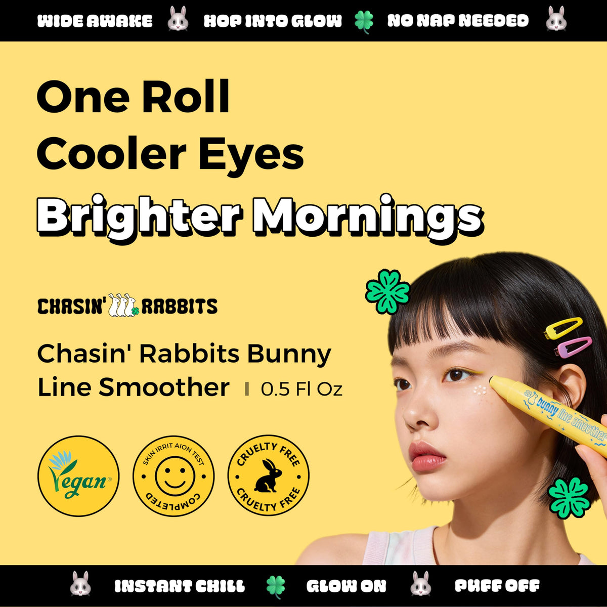 CHASIN RABBITS Eye Cream Roller Bunny Line Smoother 0 5 fl - CHASIN' RABBITS Official Imagery - 3