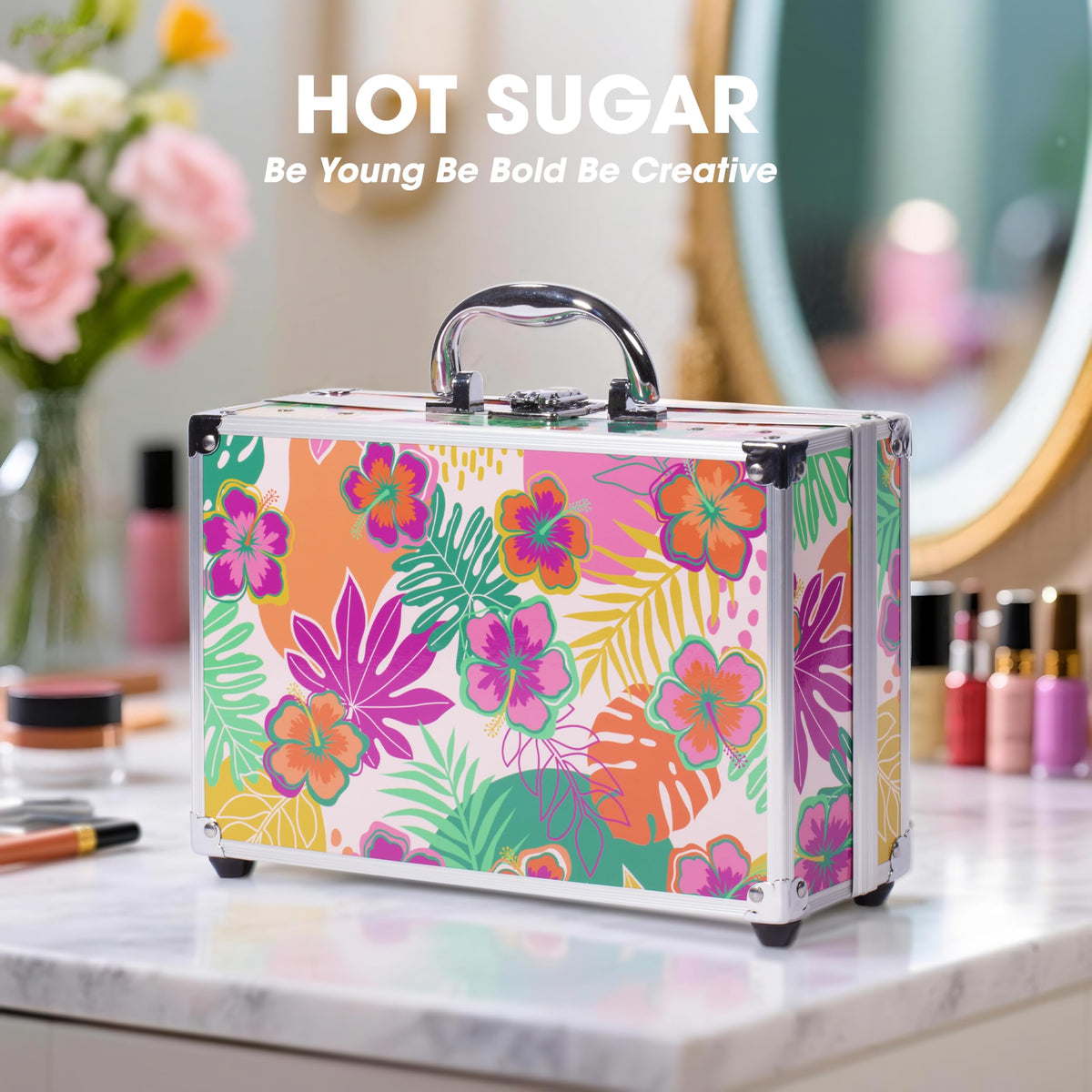 Hot Sugar Makeup Kit with Train Case for Teens and Women - Hot Sugar Official Imagery - 6