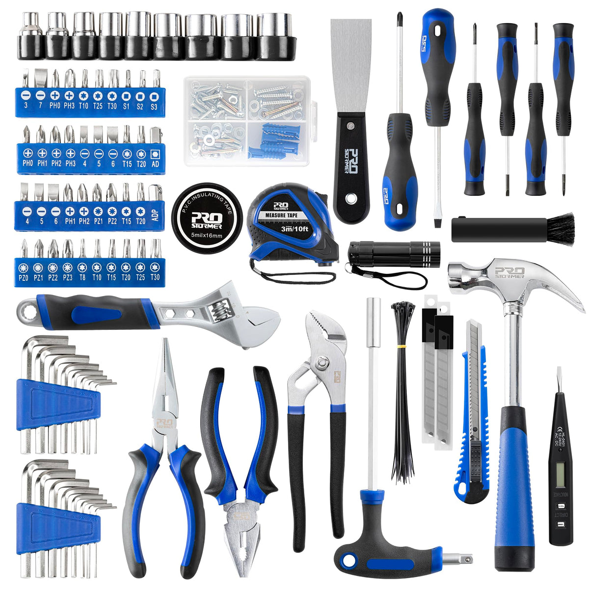 Prostormer 229 Piece Household Tool Set Basic Home Tool Kit - Prostormer Official Imagery - 4