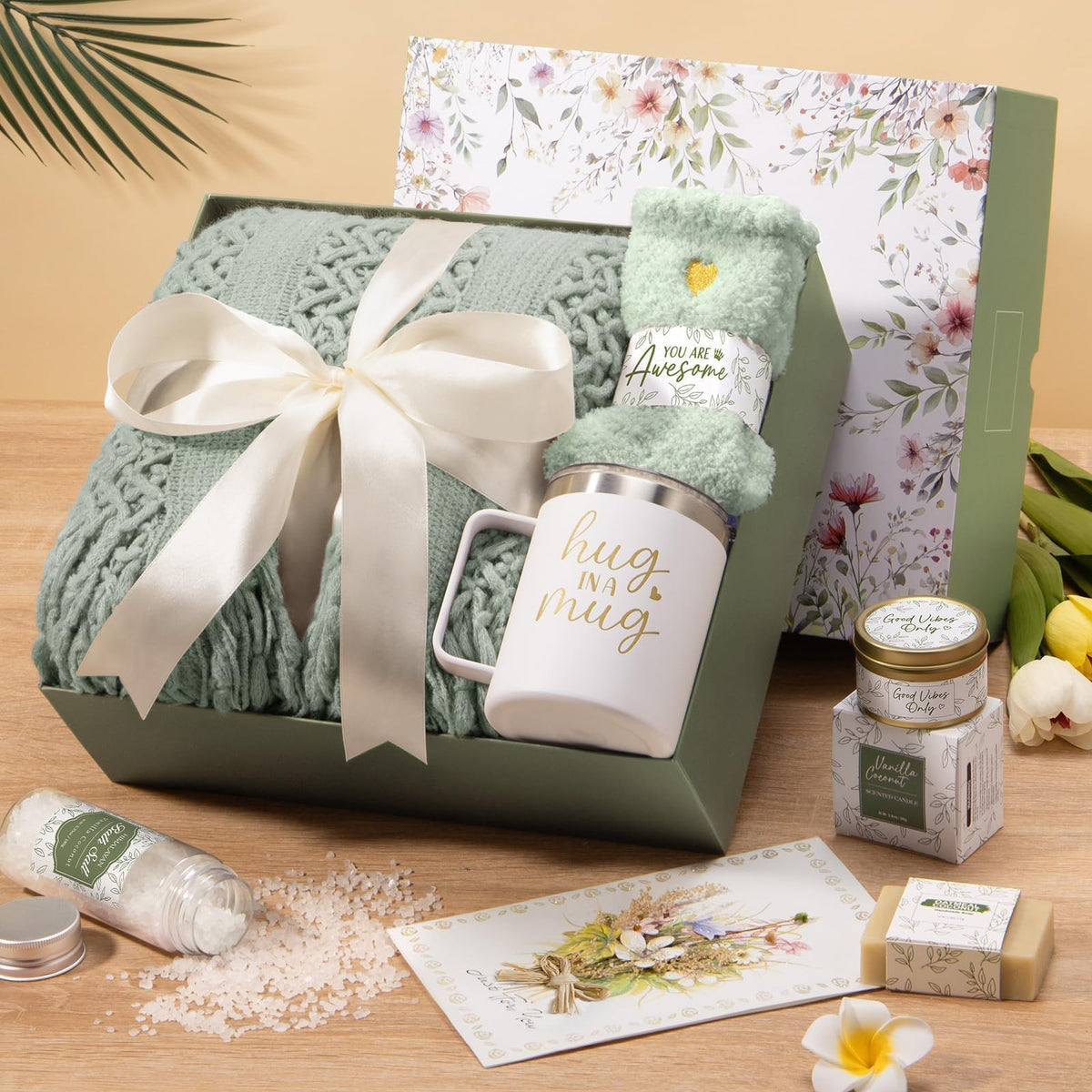 Self Care Get Well Soon Gift Baskets for Women Birthday - MAYICIVO Official Imagery - 3