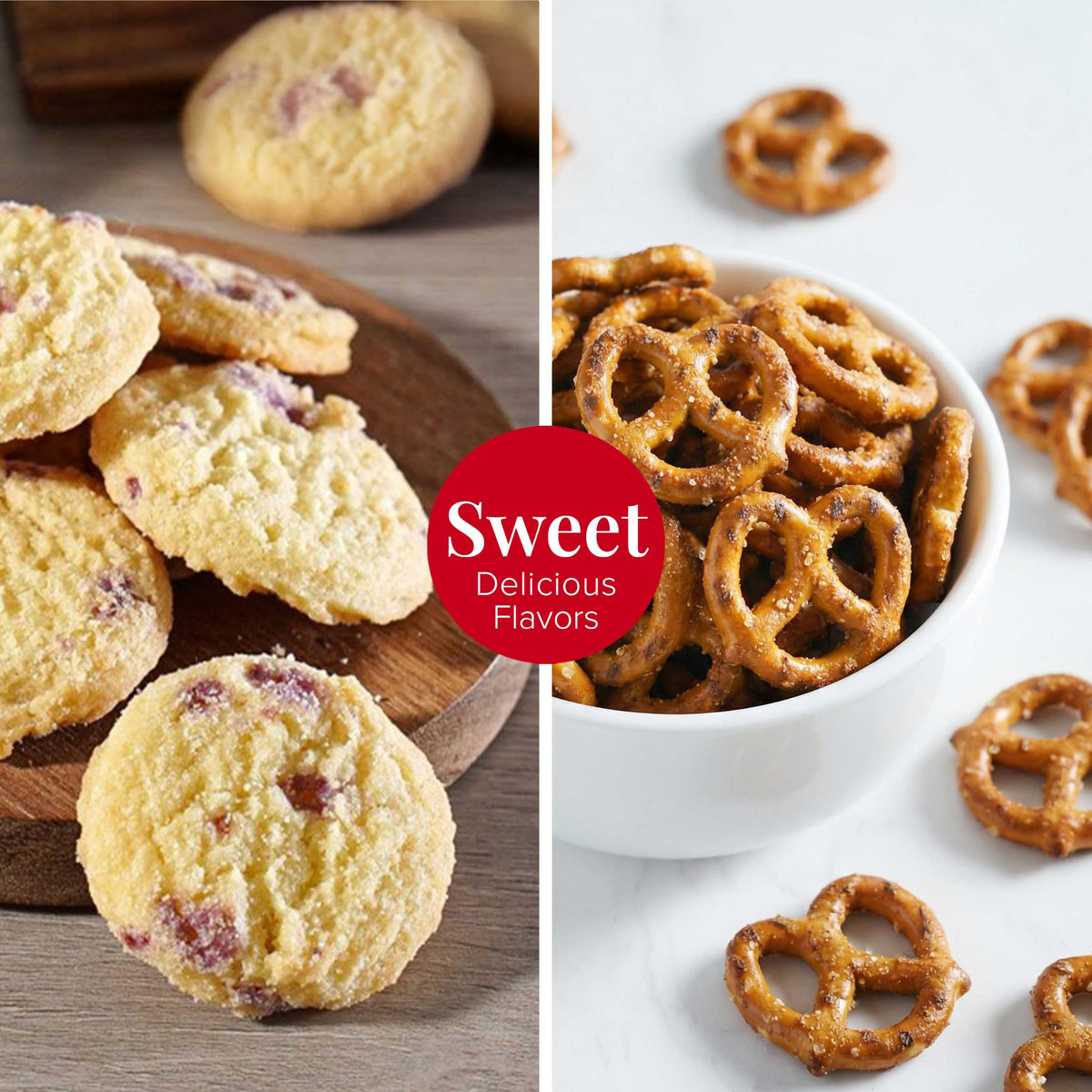 Broadway Basketeers Glittering Gold Gift Tower with Cookies - Broadway Basketeers Official Imagery - 6