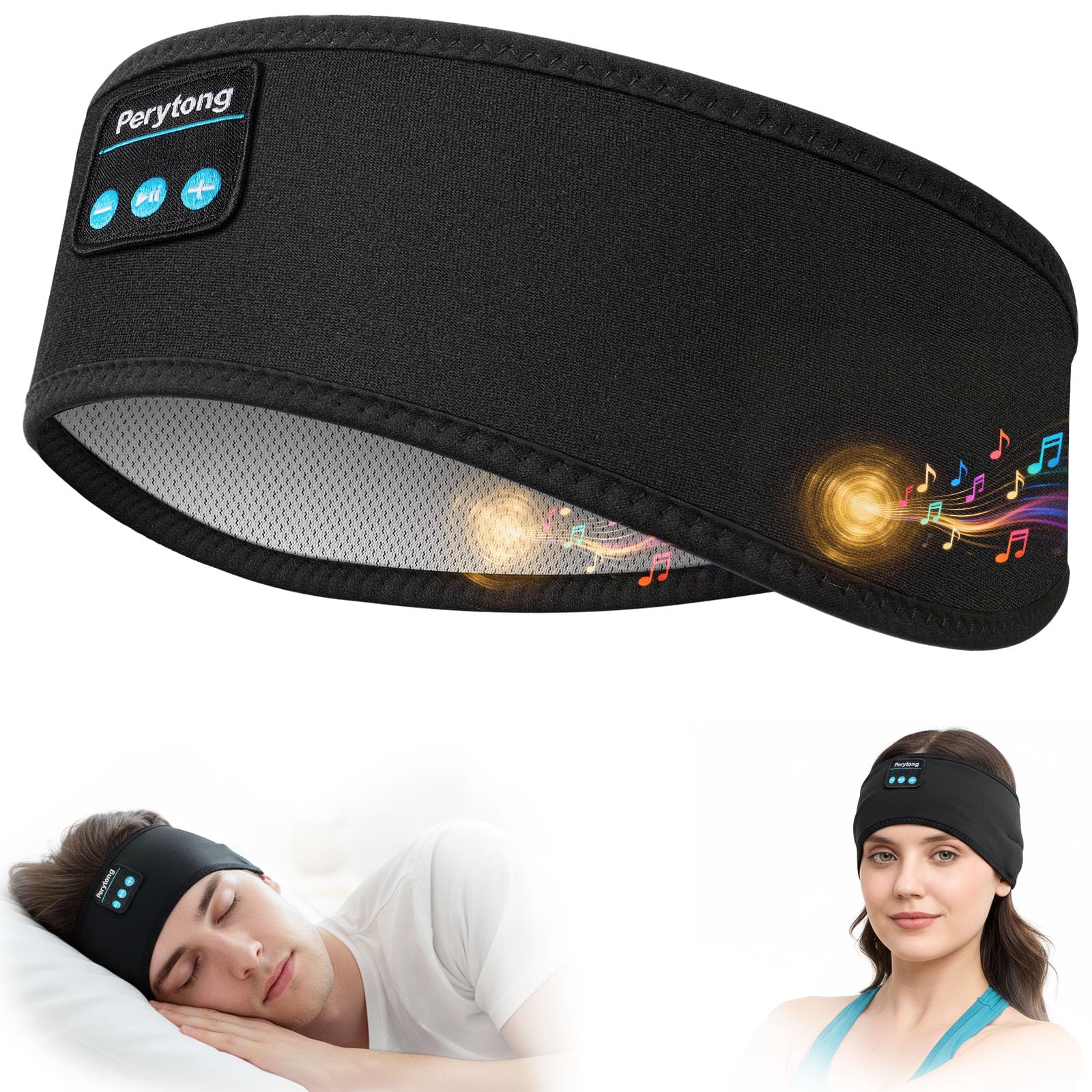 Perytong Sleep Headphones Wireless, Bluetooth Sports Headband Headphones with Ul - Perytong Official Product View 9