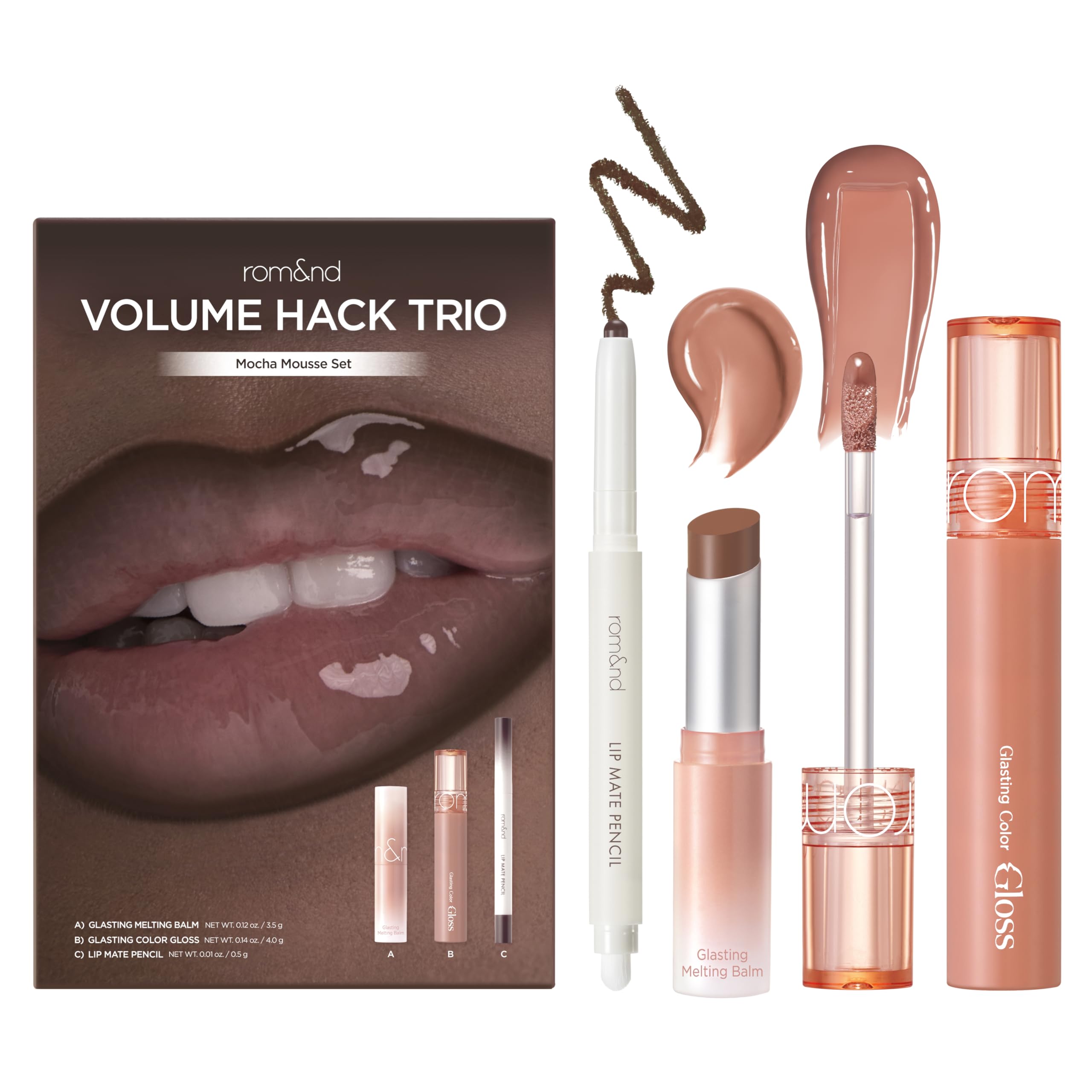 rom&nd Volume Hack Trio | 3 Step Plumping Lip Kit | Glazed Plum Set - View 9