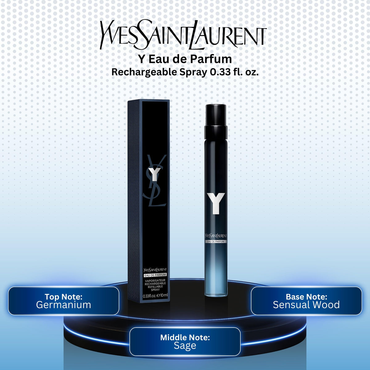 Y by Yves Saint Laurent for Men 0 33 oz Eau de Parfum Travel - Yves Saint Laurent Official Imagery - 3