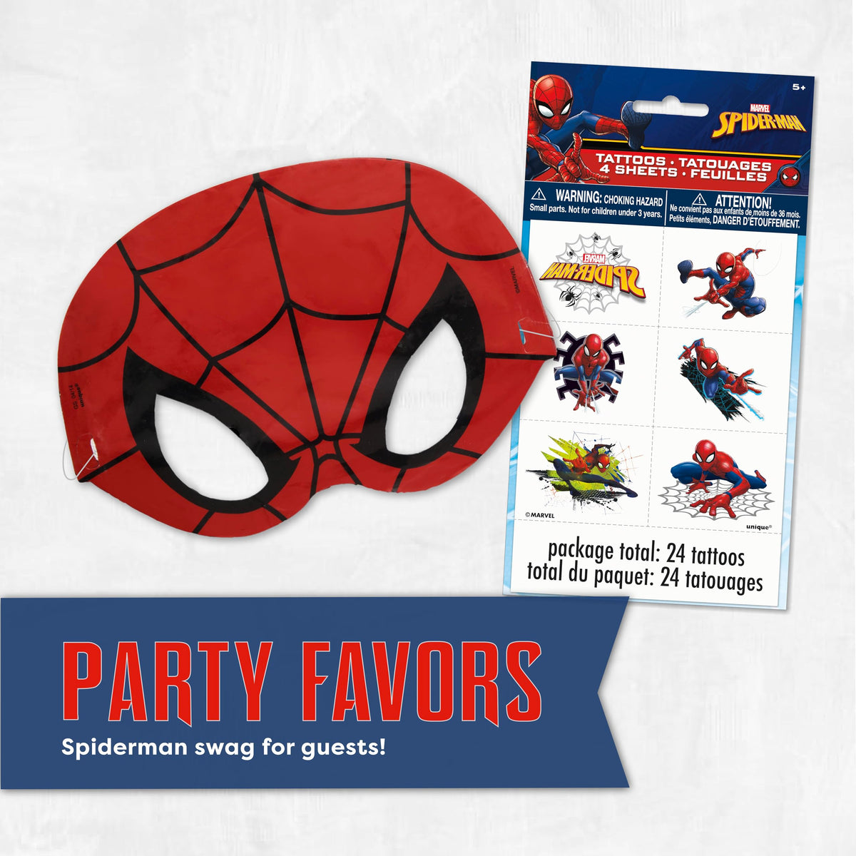 Spiderman Birthday Decorations Party Supplies with Banner - Unique Official Imagery - 7