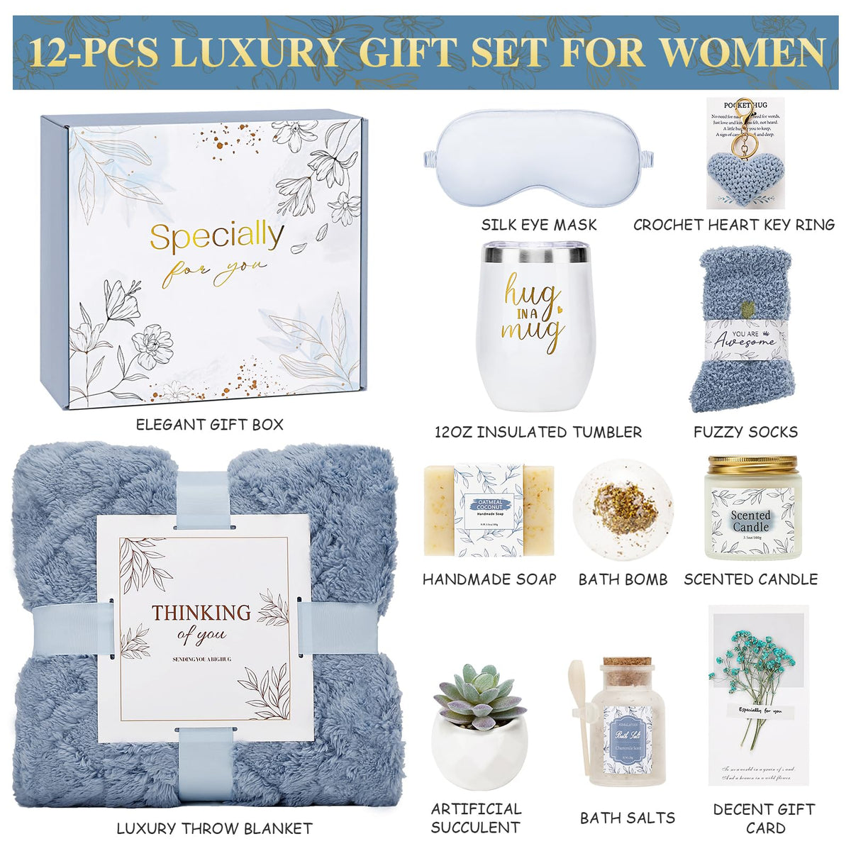 Get Well Gifts for Women Self Care Gifts Basket - CuriBox Official Imagery - 4