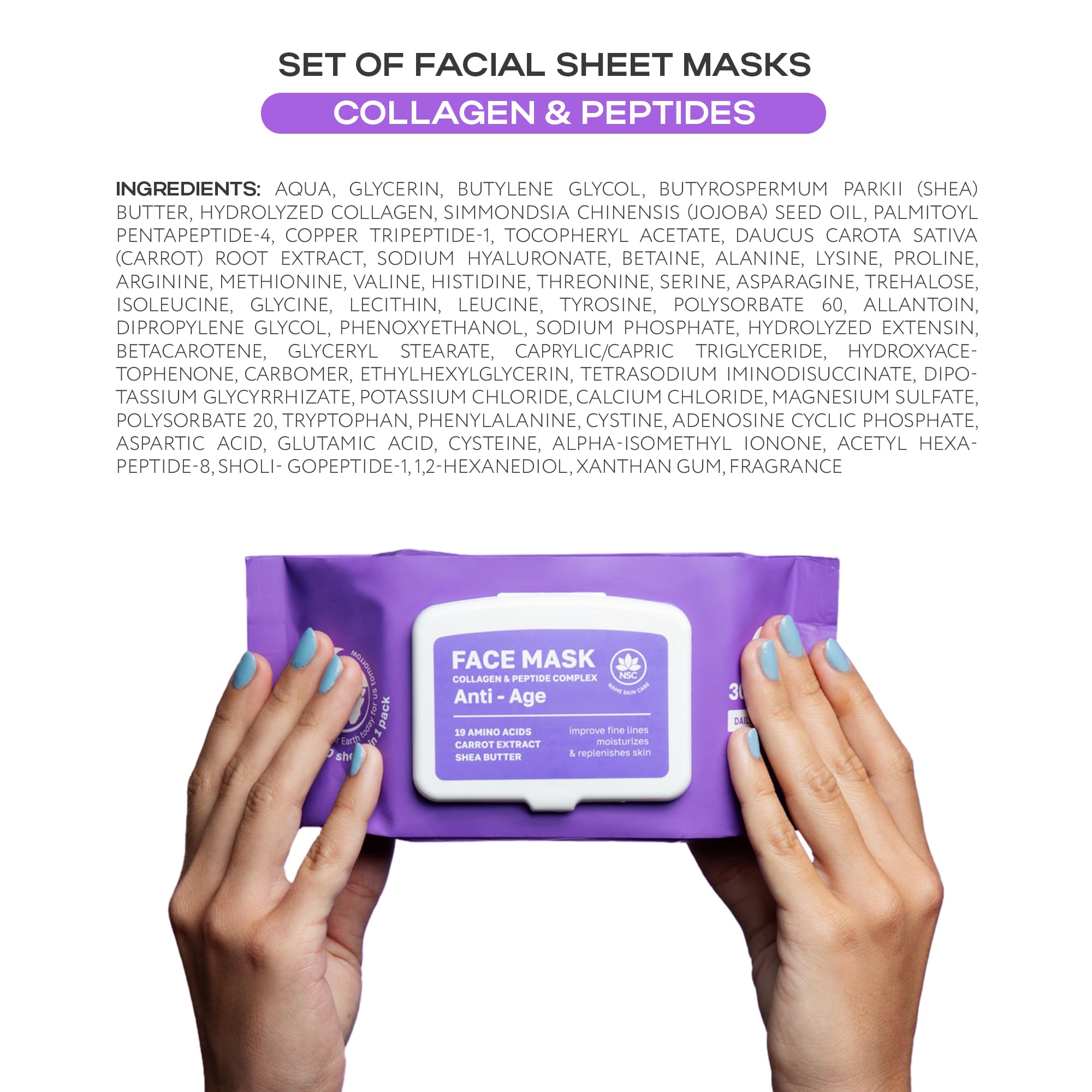 Korean Collagen Face Mask Set - NSC