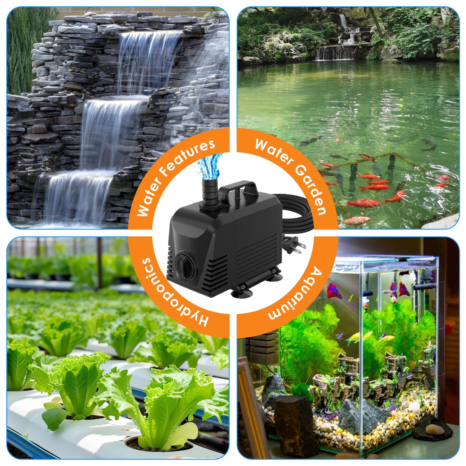 AquaMiracle Submersible Water Pump Aquarium Water Pump with Flow - AquaMiracle Official Product View 7