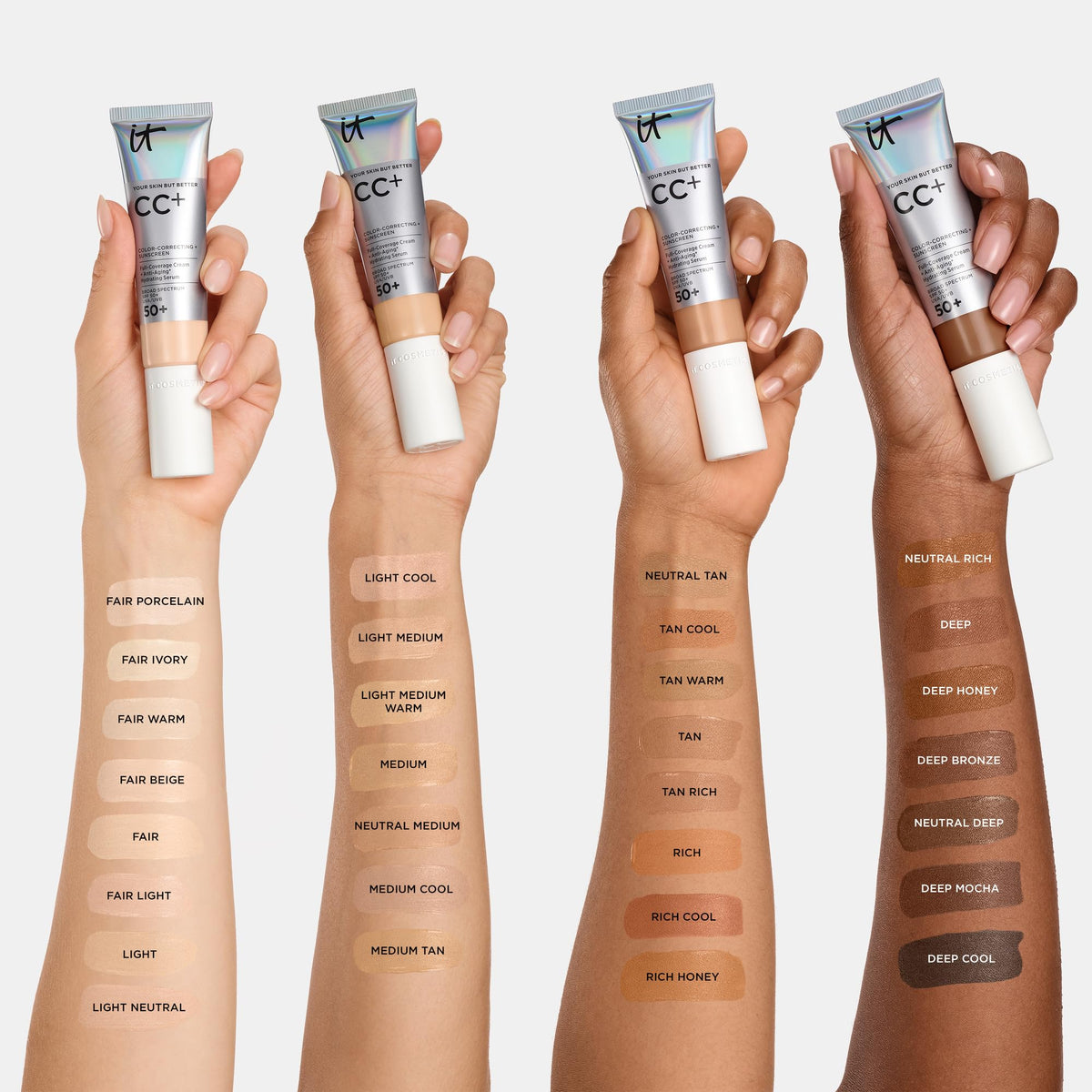 IT Cosmetics CC Cream with SPF 50 Full Coverage Foundation - Elefair Store Official Product Imagery - 7