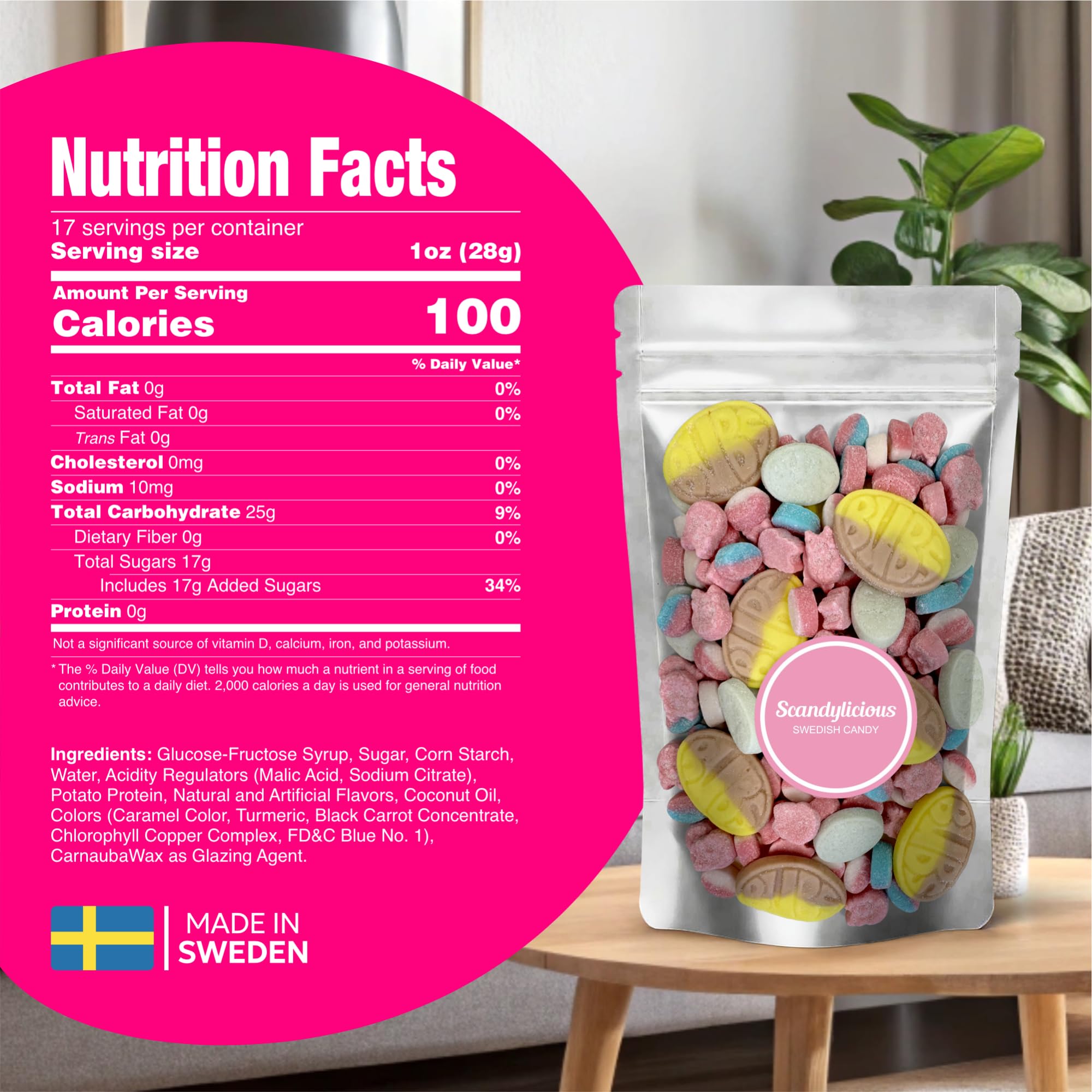 Scandylicious Bubs Swedish Candy Mix | Viral TikTok Sour & Sweet Vegan - View 3