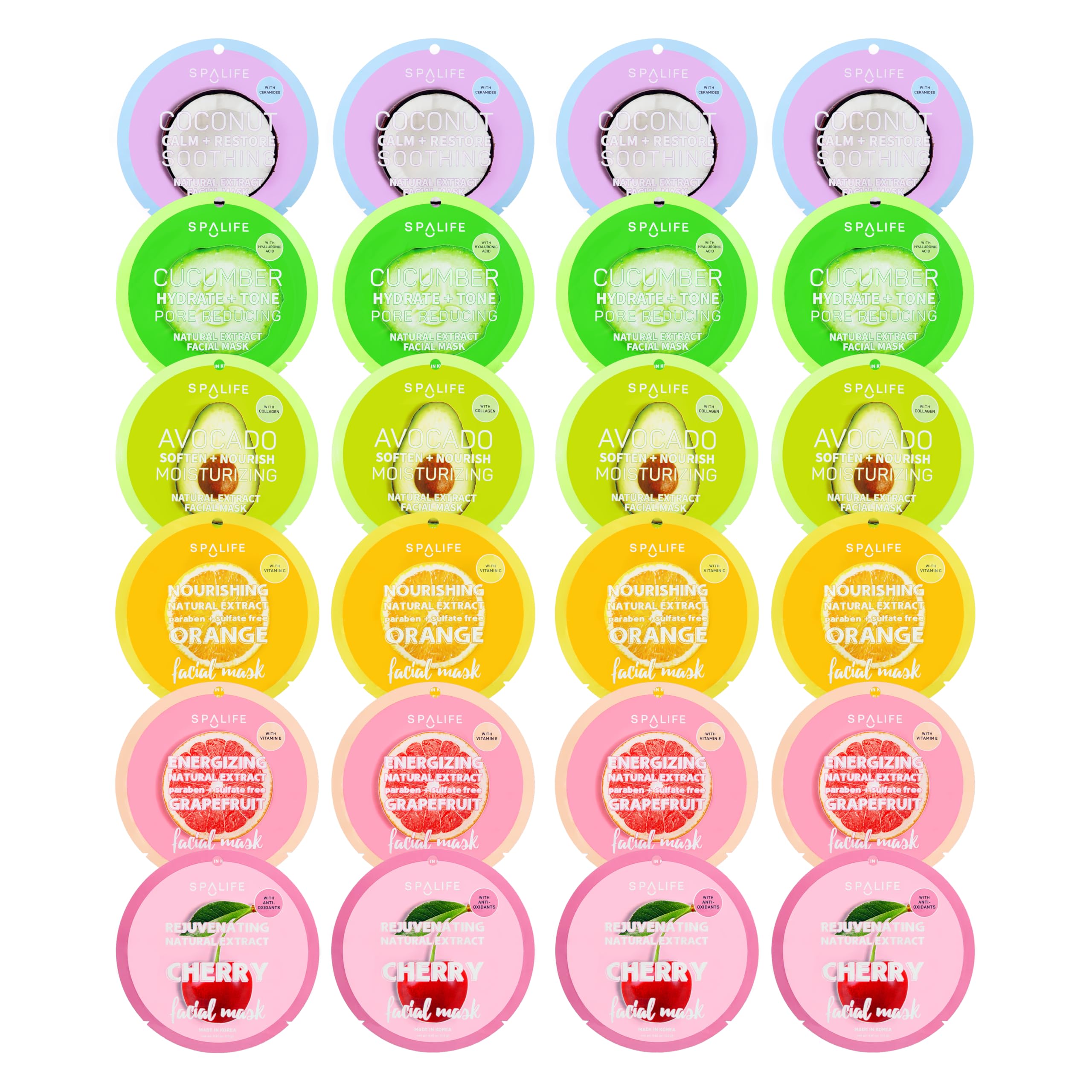 SpaLife Facial Mask Sheet Bundle - SpaLife